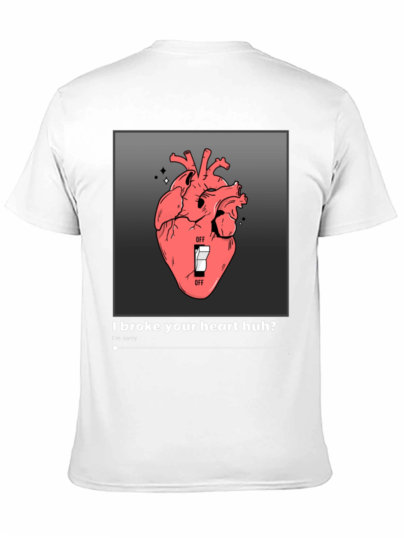 Black Broken Heart T-Shirt view 11