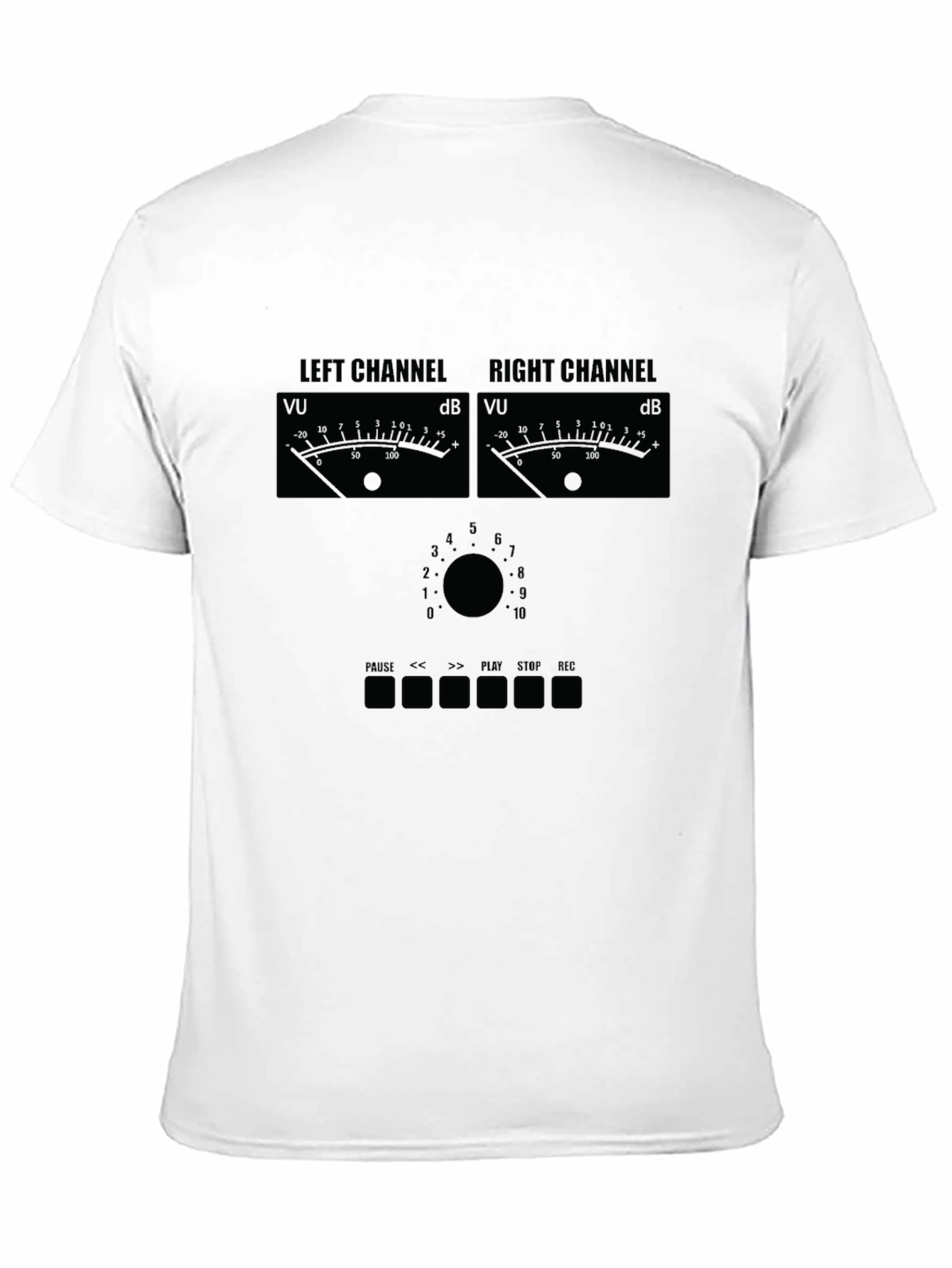 Black Analog Audio Mixer Graphic Tee - Black view 11