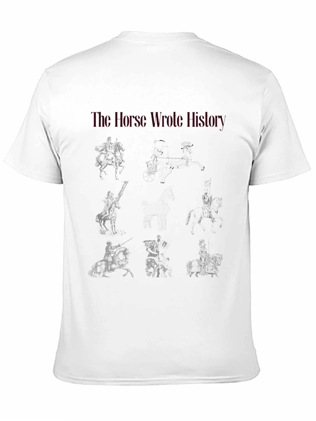 Black The Horse Wrote History Graphic Tee view 11