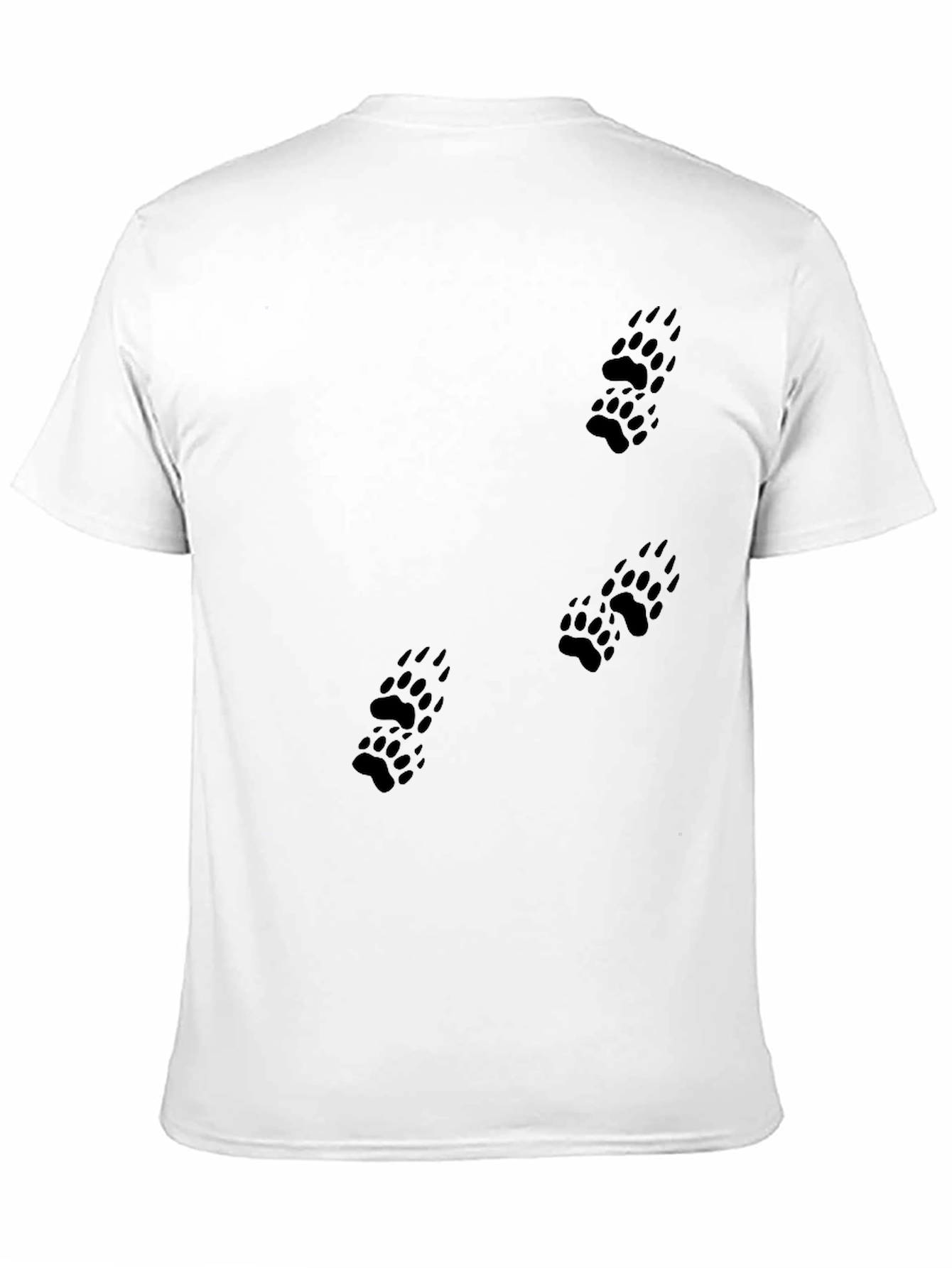 Black Black Bear Paw Print T-Shirt - Men's view 11