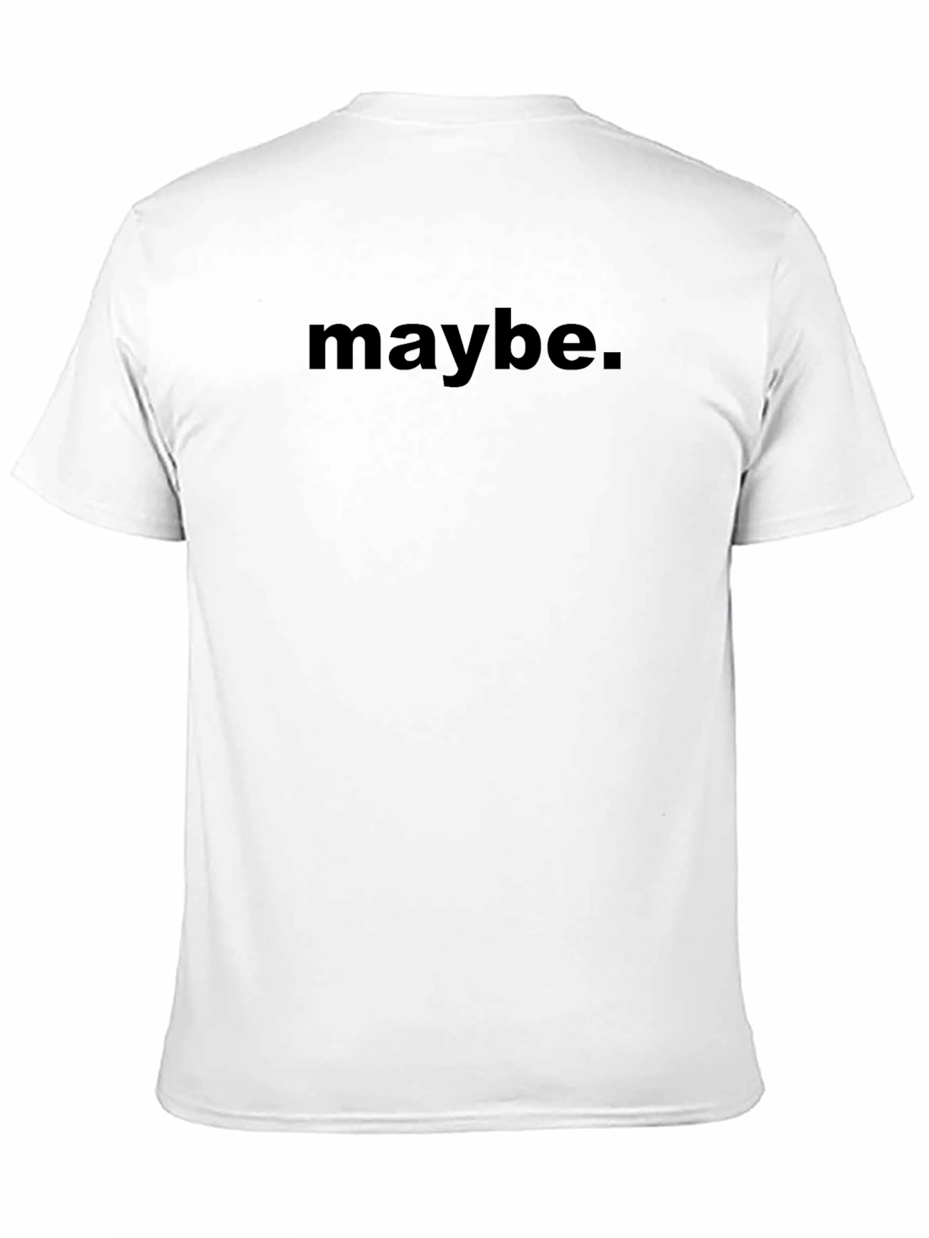 Black Maybe Graphic Tee - Stylish Unisex Crew Neck T-Shirt view 11