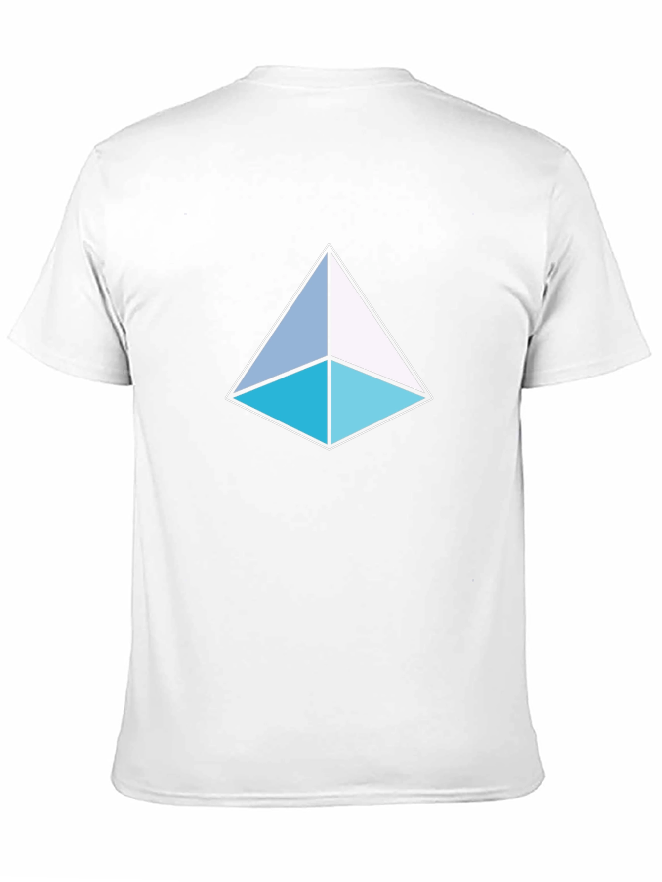 Black Geometric Triangle T-Shirt - Modern Design view 11