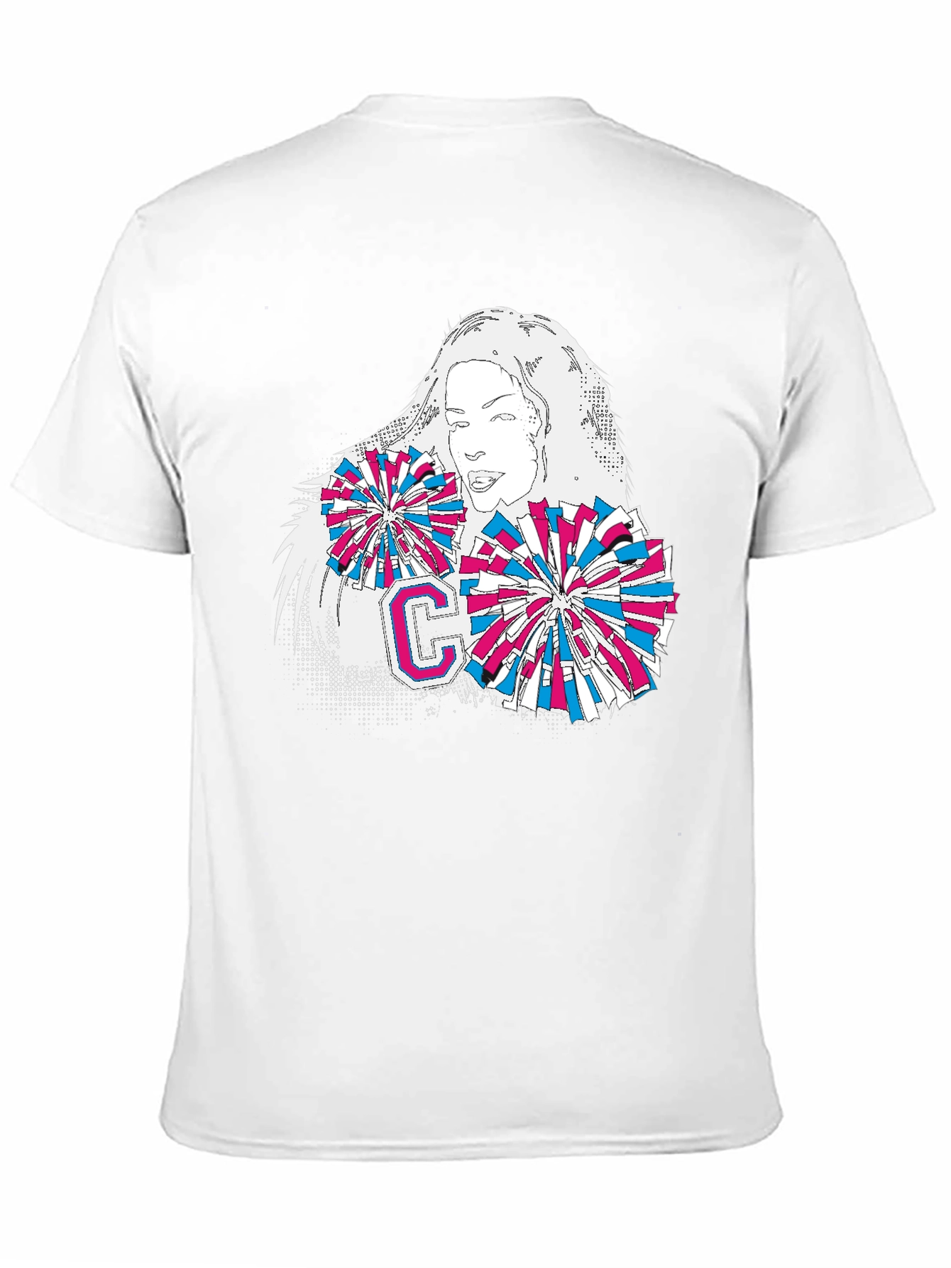 Black Cheerleader Graphic T-Shirt - Stylish Cotton Tee view 11