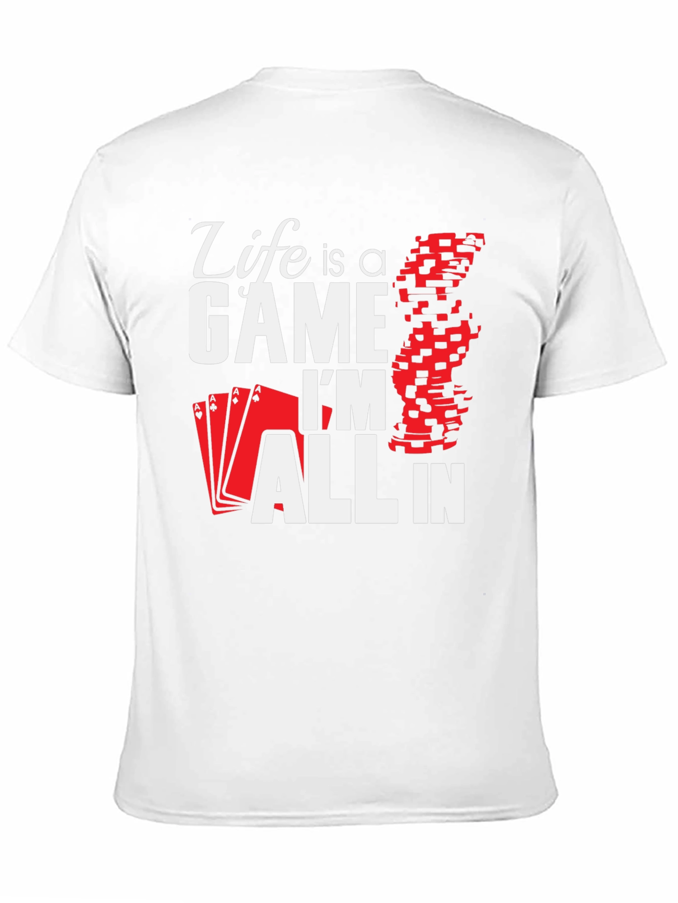 Black Life is a Game - Poker T-Shirt view 11