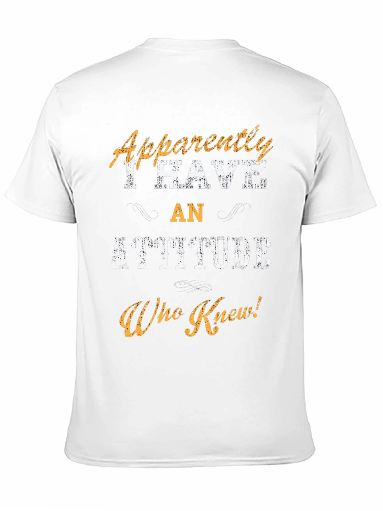 Black Attitude T-Shirt: Funny Sarcastic Men's Tee view 11