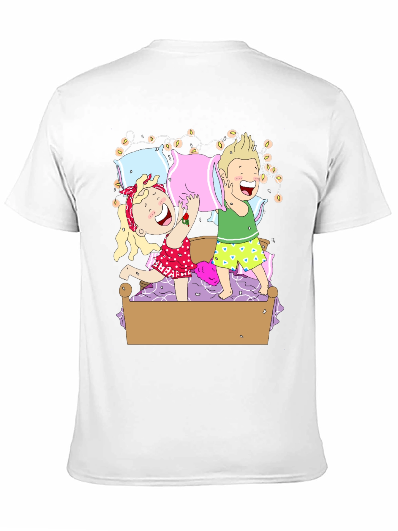 Black Pillow Fight T-Shirt view 11