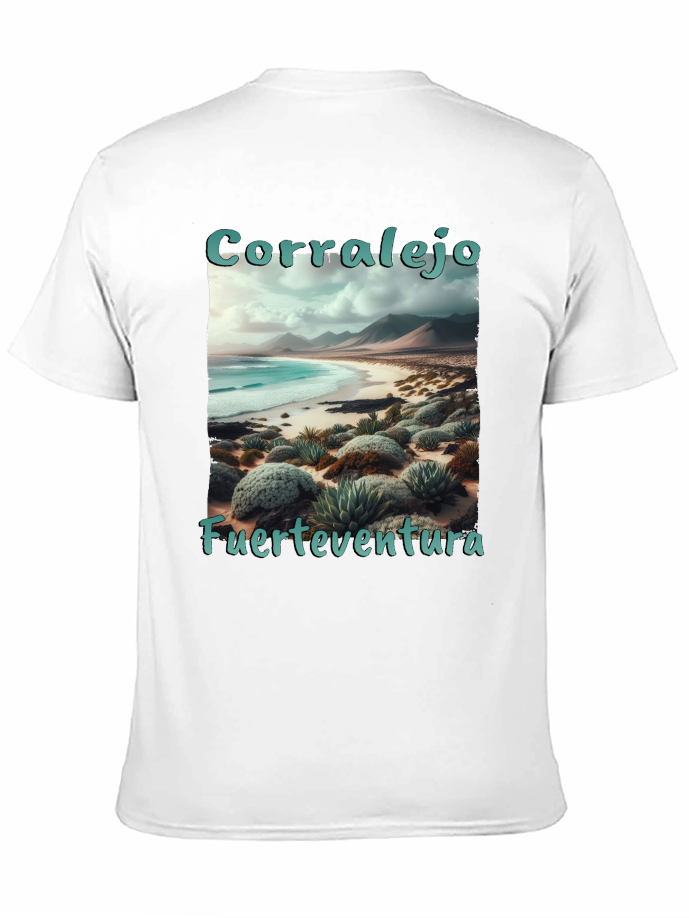 Black Corralejo Fuerteventura Beach T-Shirt view 11