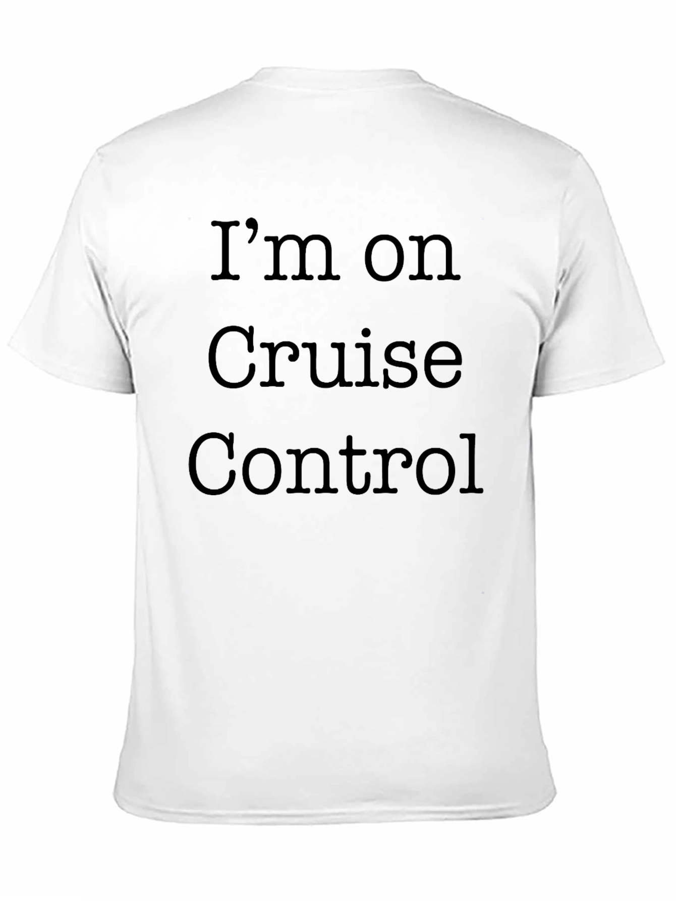 Black Cruise Control T-Shirt -  Men's Black Cotton Tee view 11