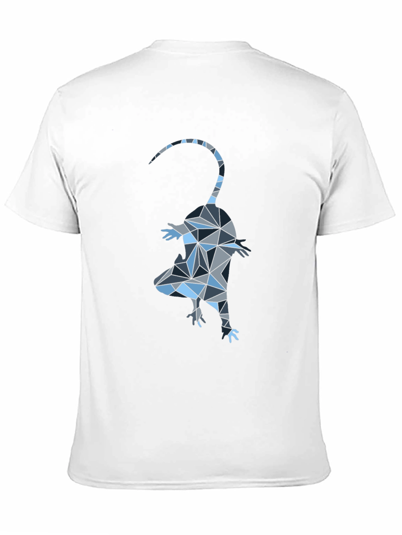 Black Geometric Opossum Graphic Tee - Black view 11