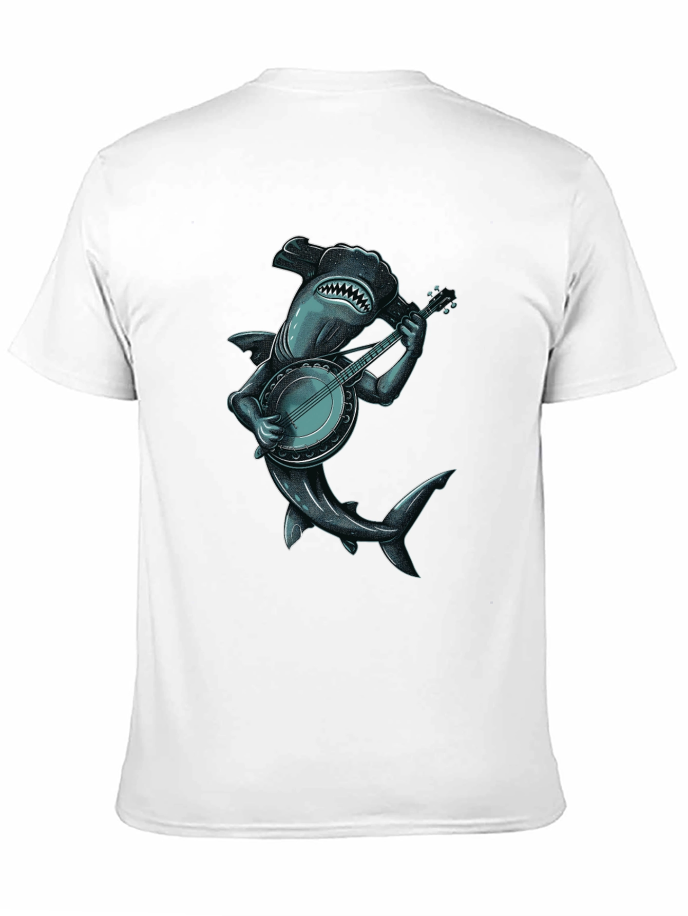 Black Shark Banjo Player Graphic Tee view 11