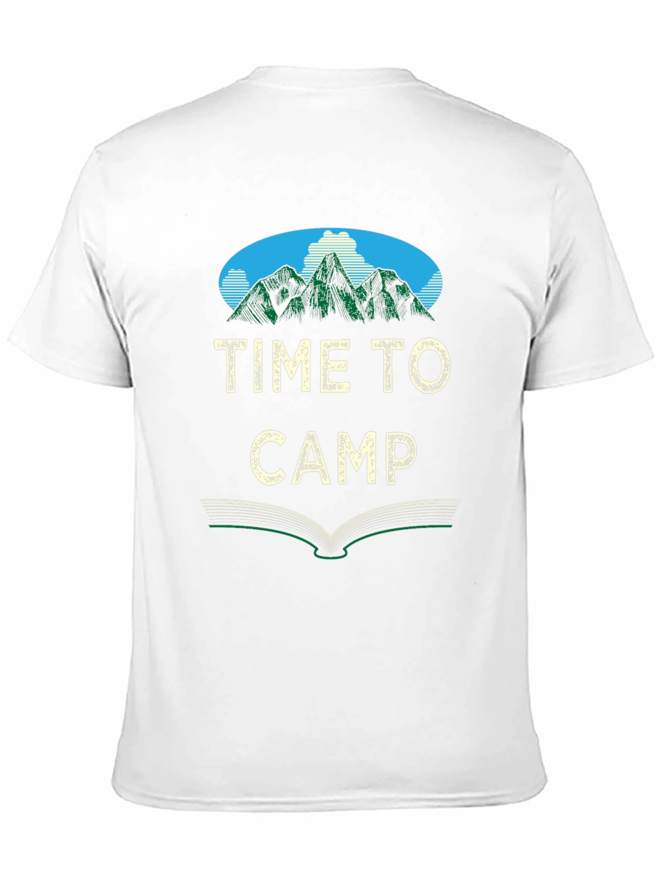 Black Time to Camp Black Graphic Tee view 11