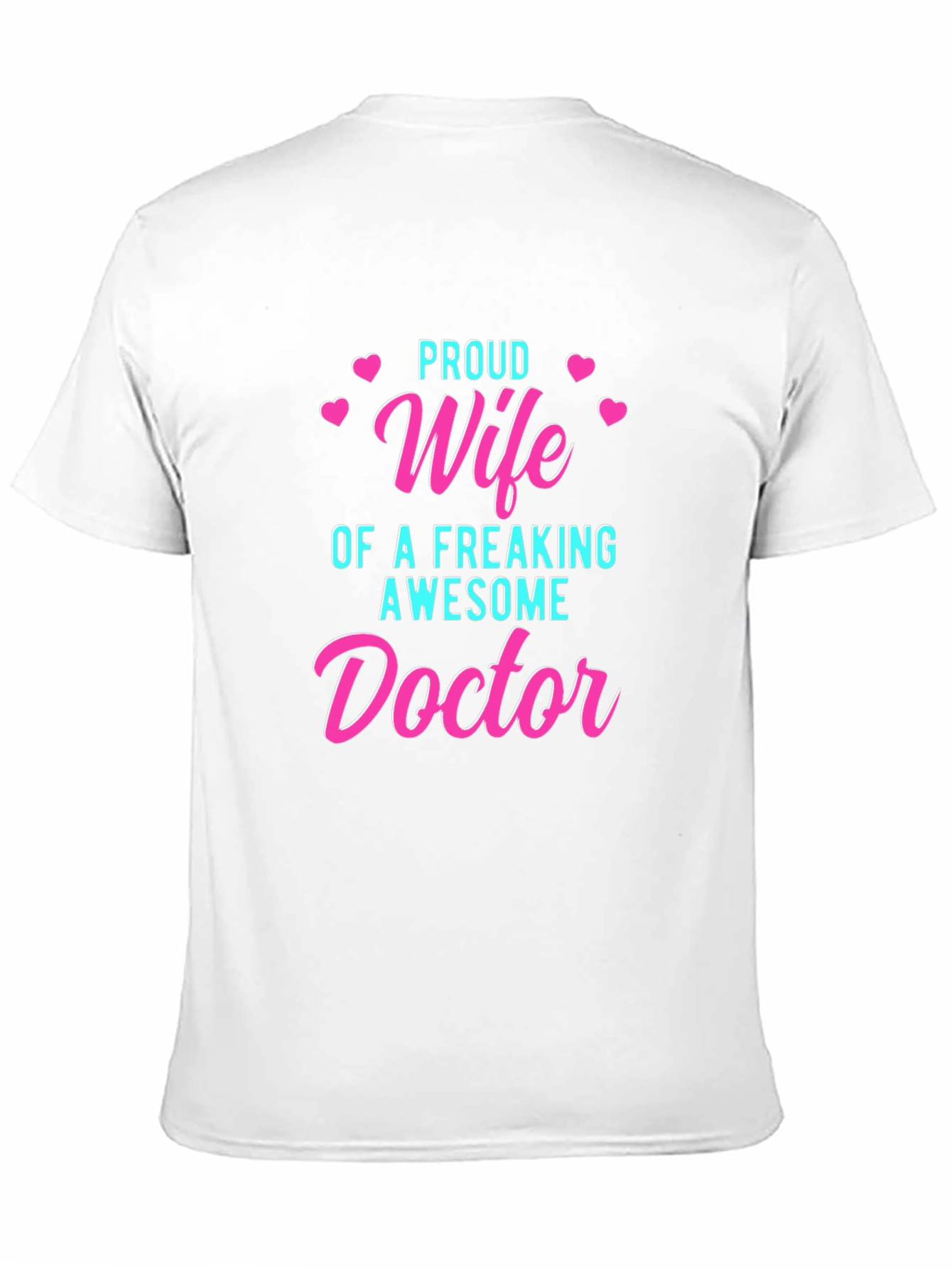 Black Proud Wife of an Awesome Doctor T-Shirt view 11
