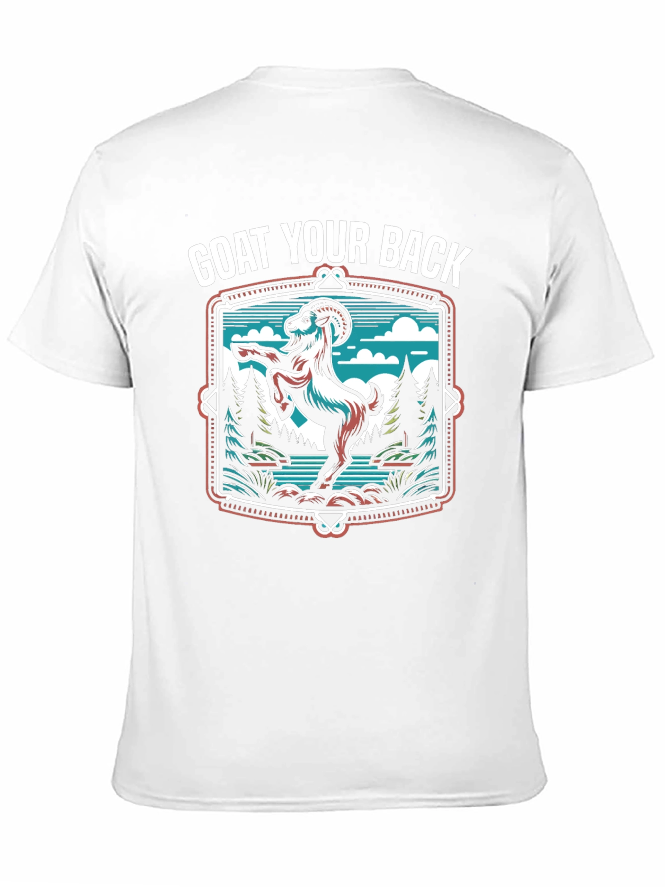 Black Goat Your Back T-Shirt - Black Graphic Tee view 11