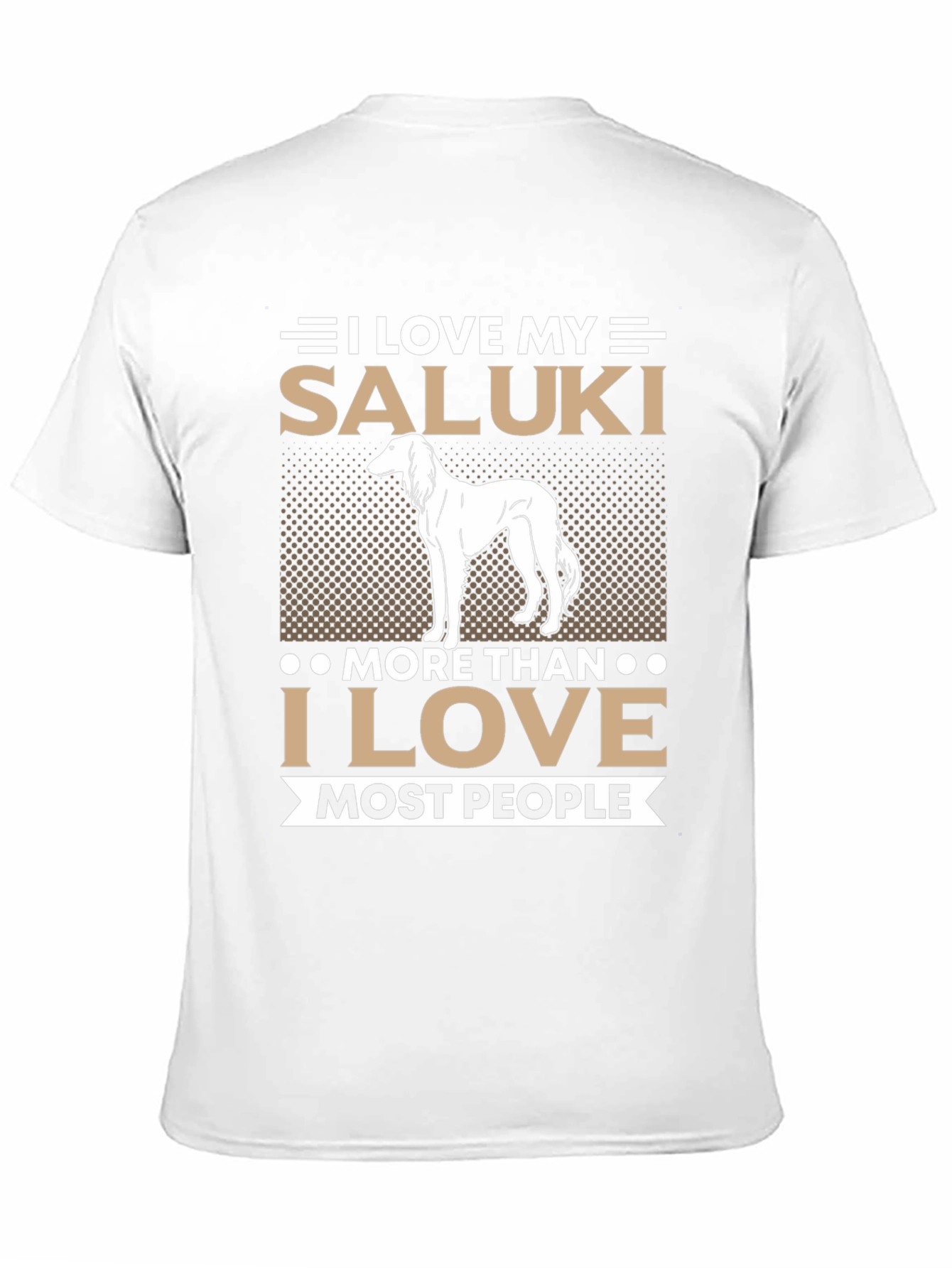 Black I Love My Saluki Dog T-Shirt, Saluki Lover Gift view 11