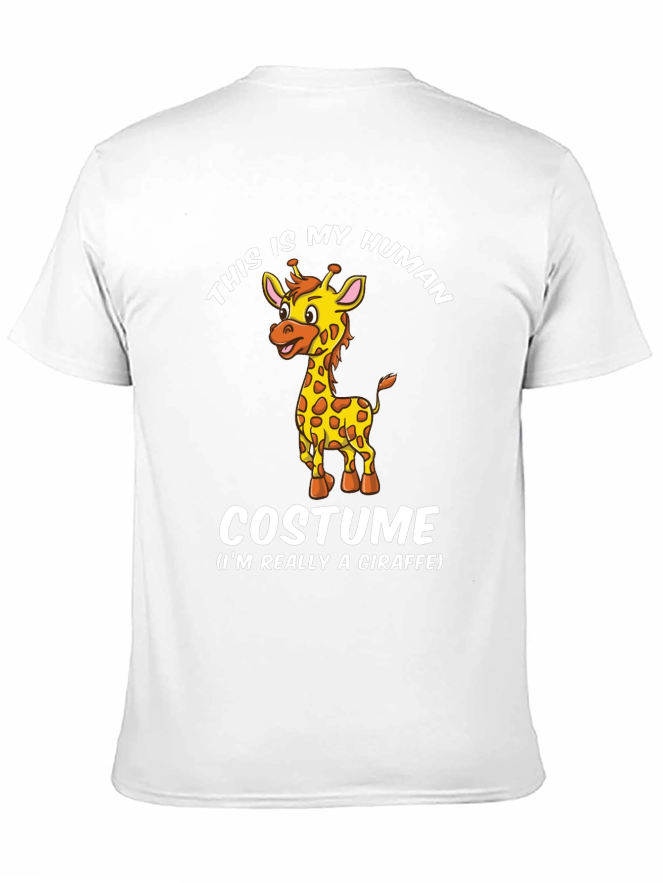 Black Giraffe Costume T-Shirt - Funny Animal Tee view 11