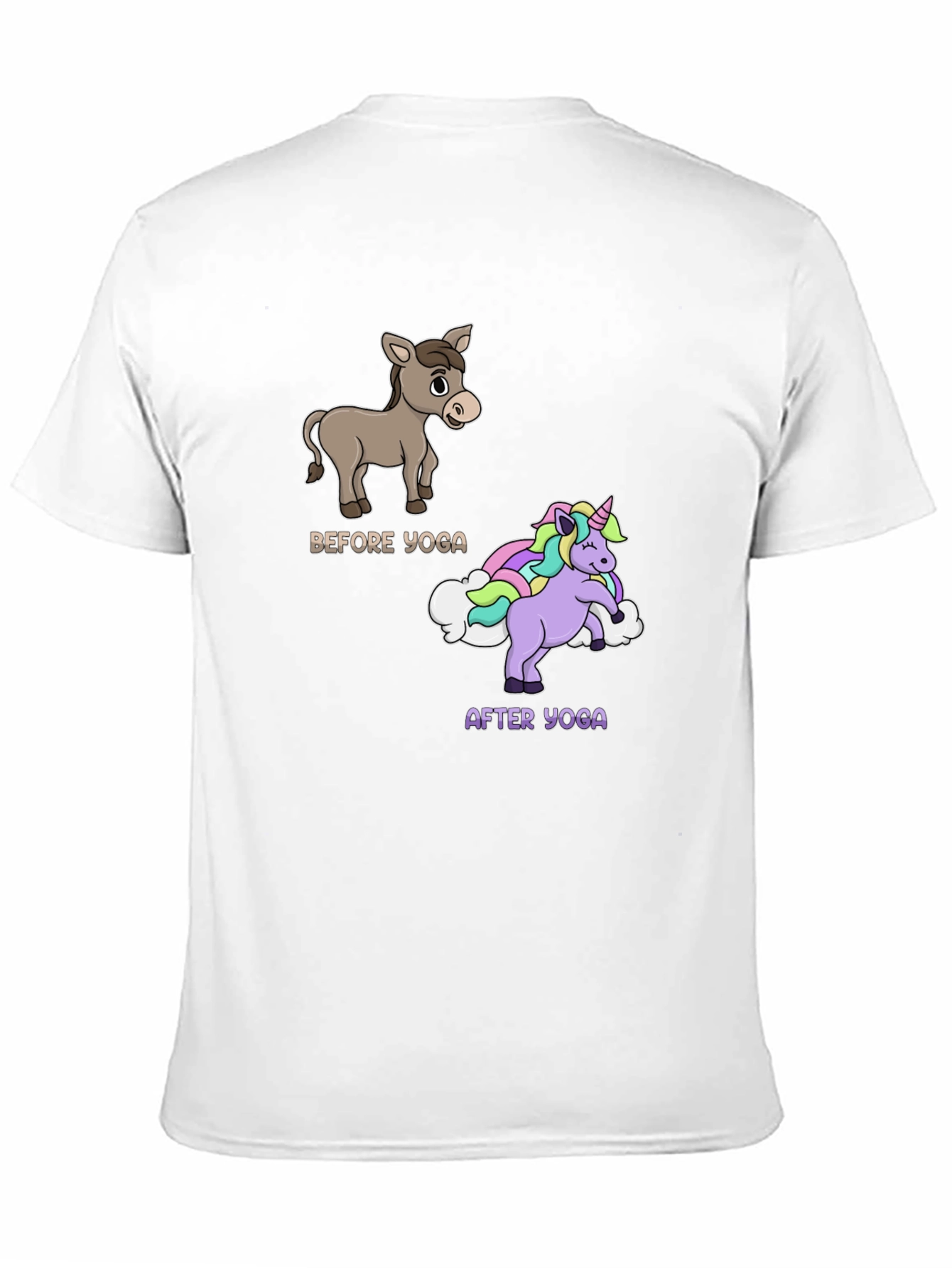 Black Yoga Donkey to Unicorn T-Shirt view 11