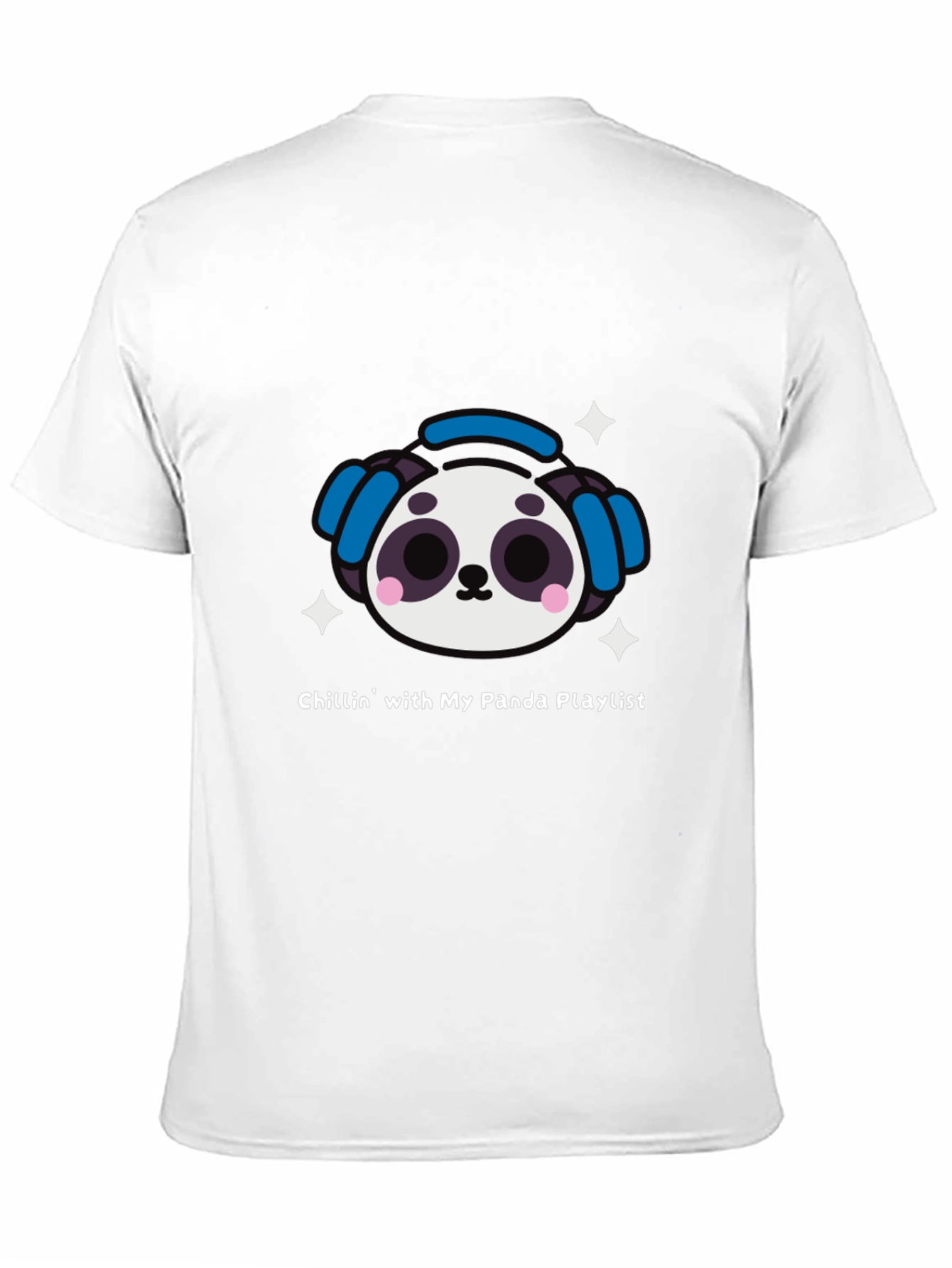 Black Panda Playlist T-Shirt - Chill Vibes view 11