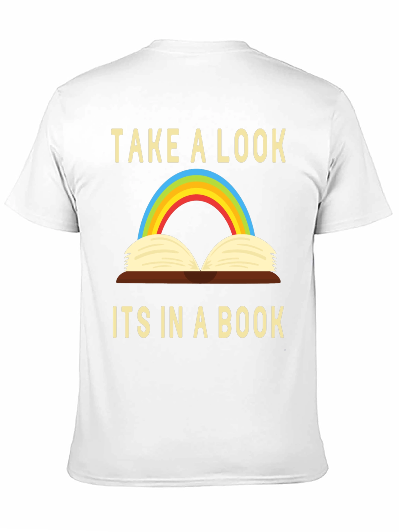 Black Take a Look - It's in a Book T-Shirt view 11