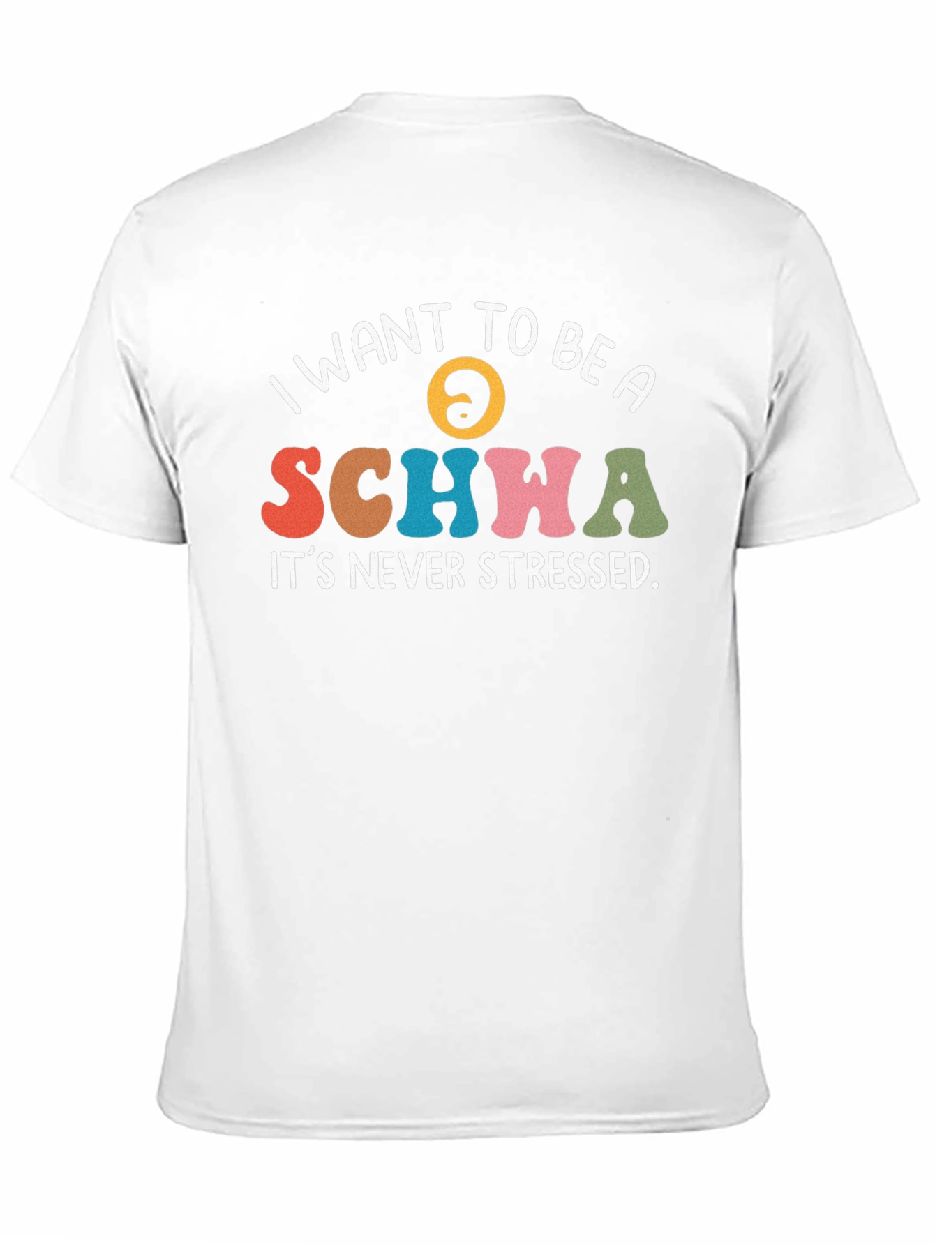 Black I Want To Be a Schwa Black T-Shirt view 11