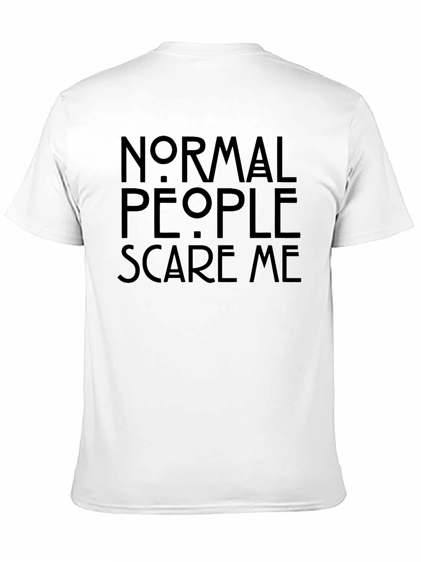 Black Normal People Scare Me Graphic Tee - Black view 11
