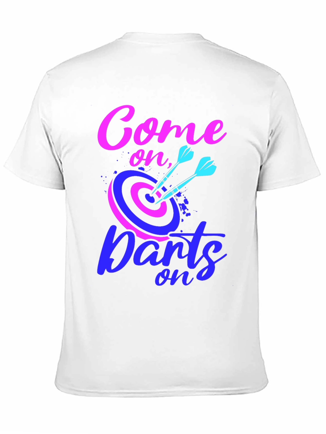 Black Come On Darts Graphic T-Shirt view 11