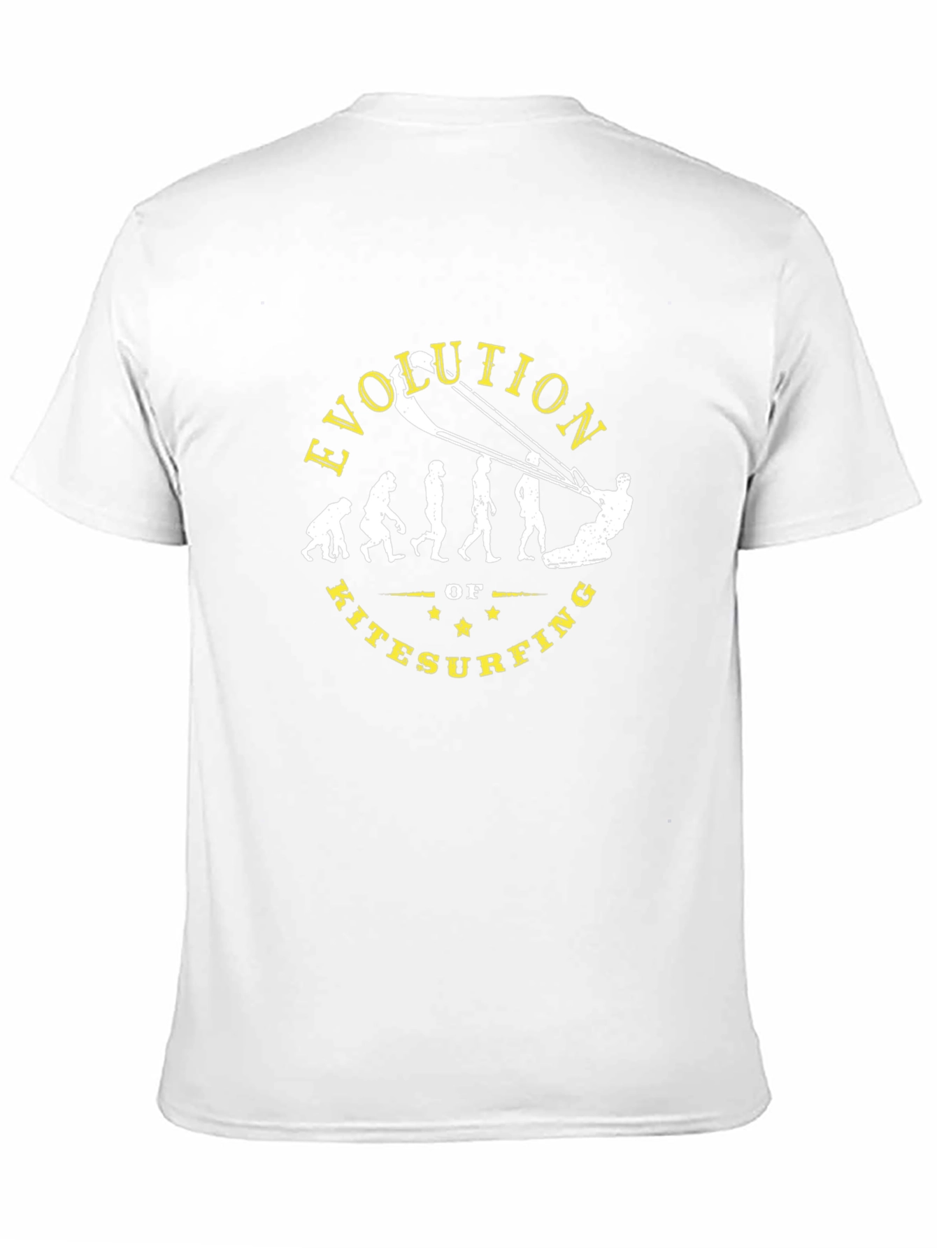 Black Evolution of Kitesurfing Graphic T-Shirt view 11
