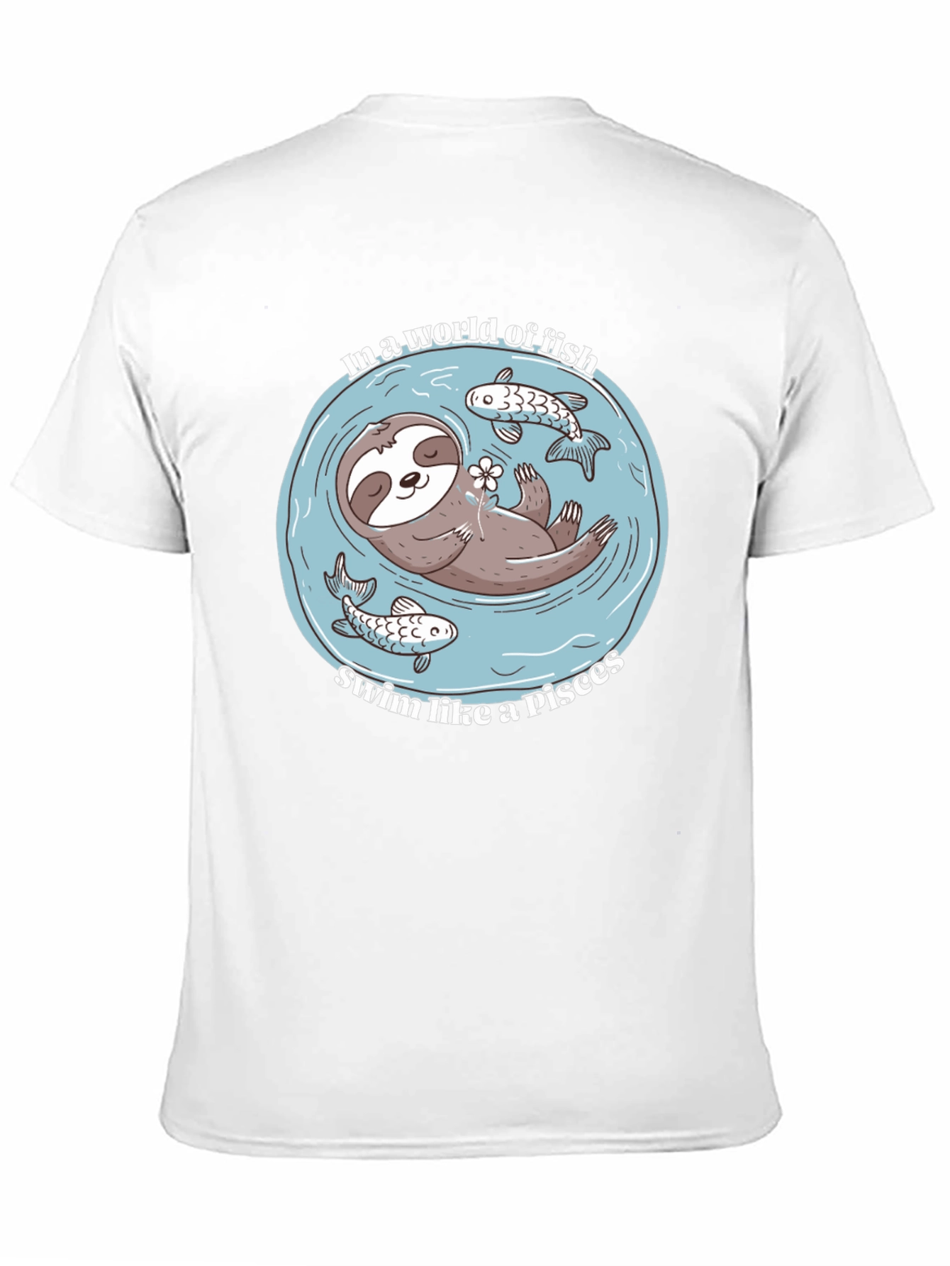 Black Sloth Pisces T-Shirt - In a World of Fish view 11