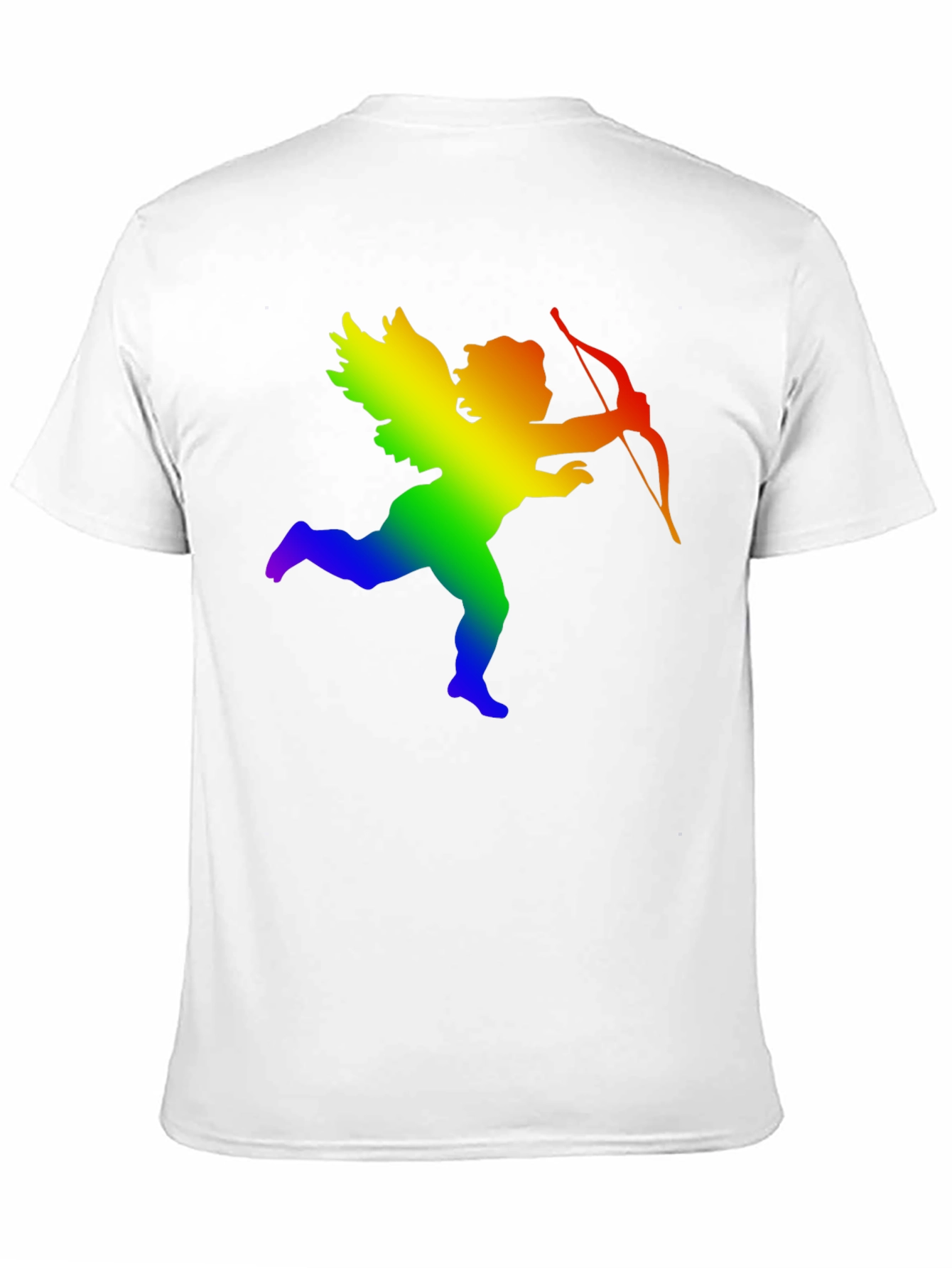 Black Rainbow Cupid Graphic Tee - Black view 11