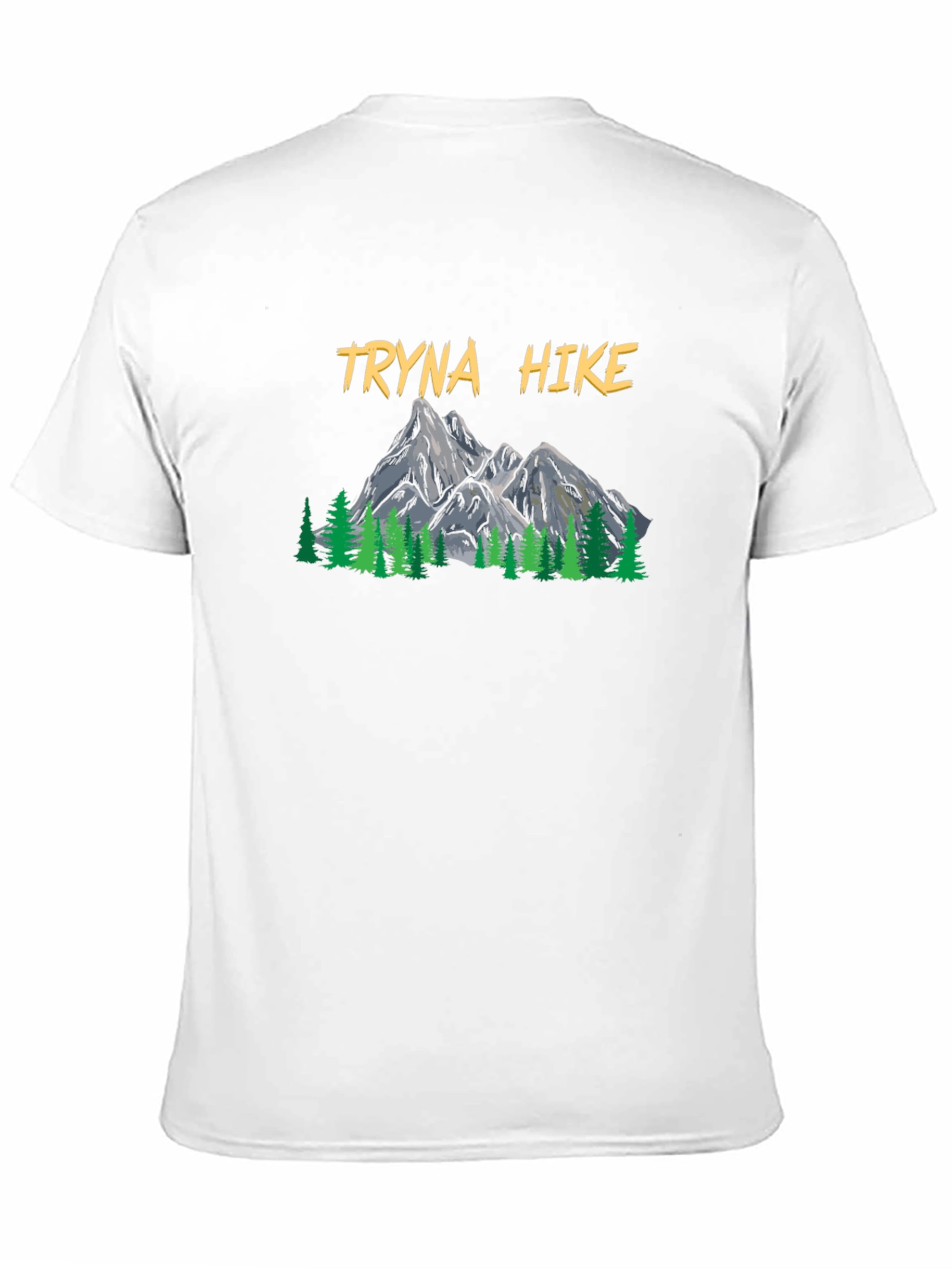 Black Tryna Hike Graphic T-Shirt - Outdoor Adventure Tee view 11