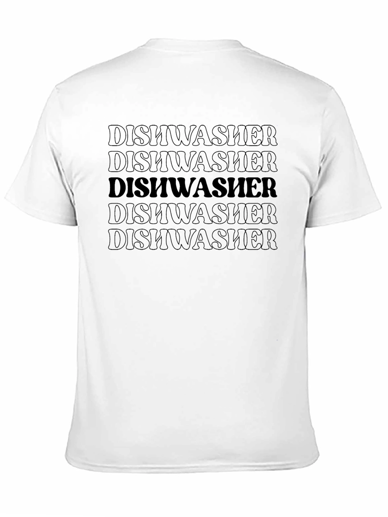 Black Dishwasher T-Shirt - Bold Graphic Tee view 11