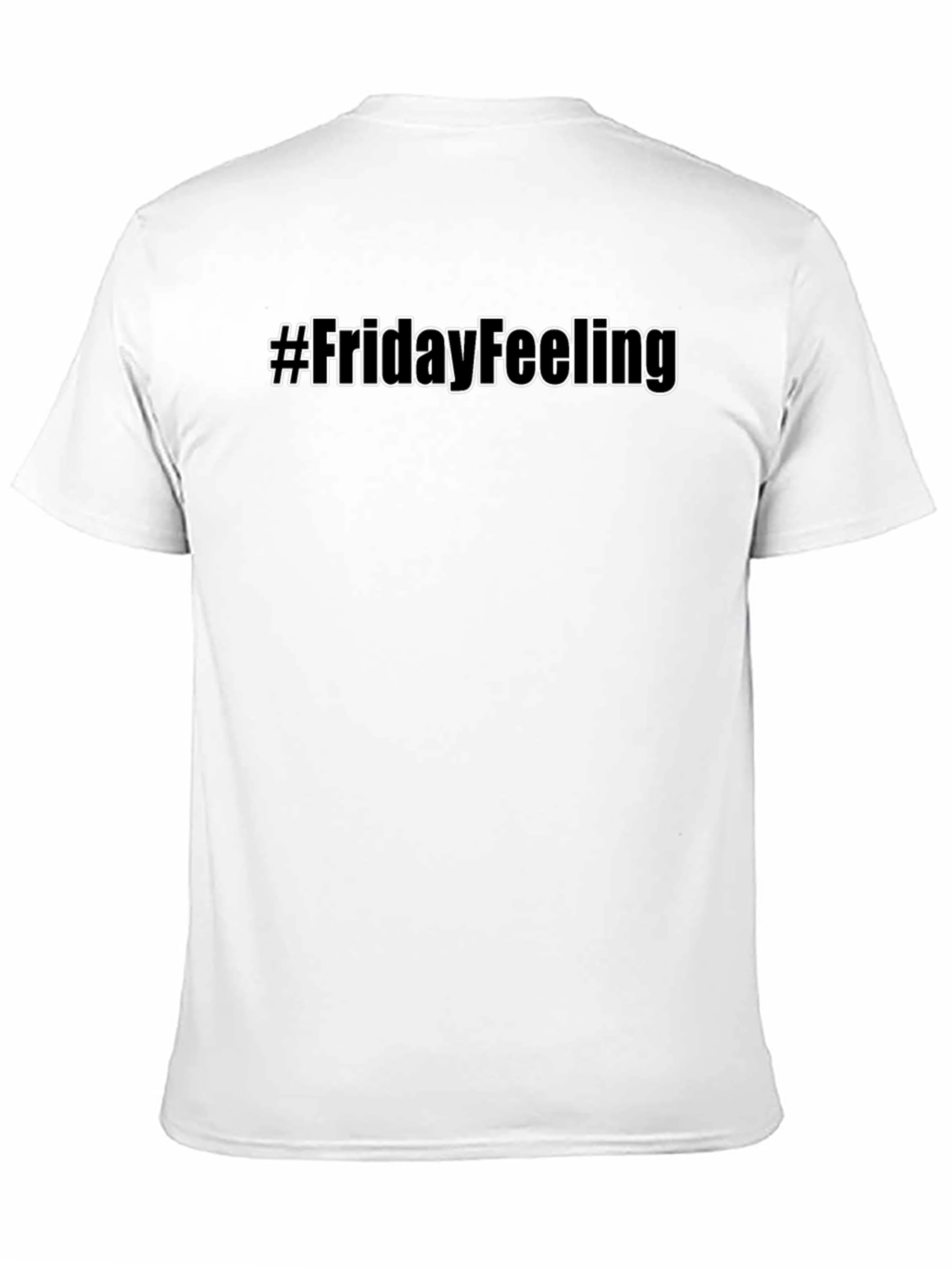 Black #FridayFeeling Black Graphic Tee - Men's Short Sleeve T-Shirt view 11