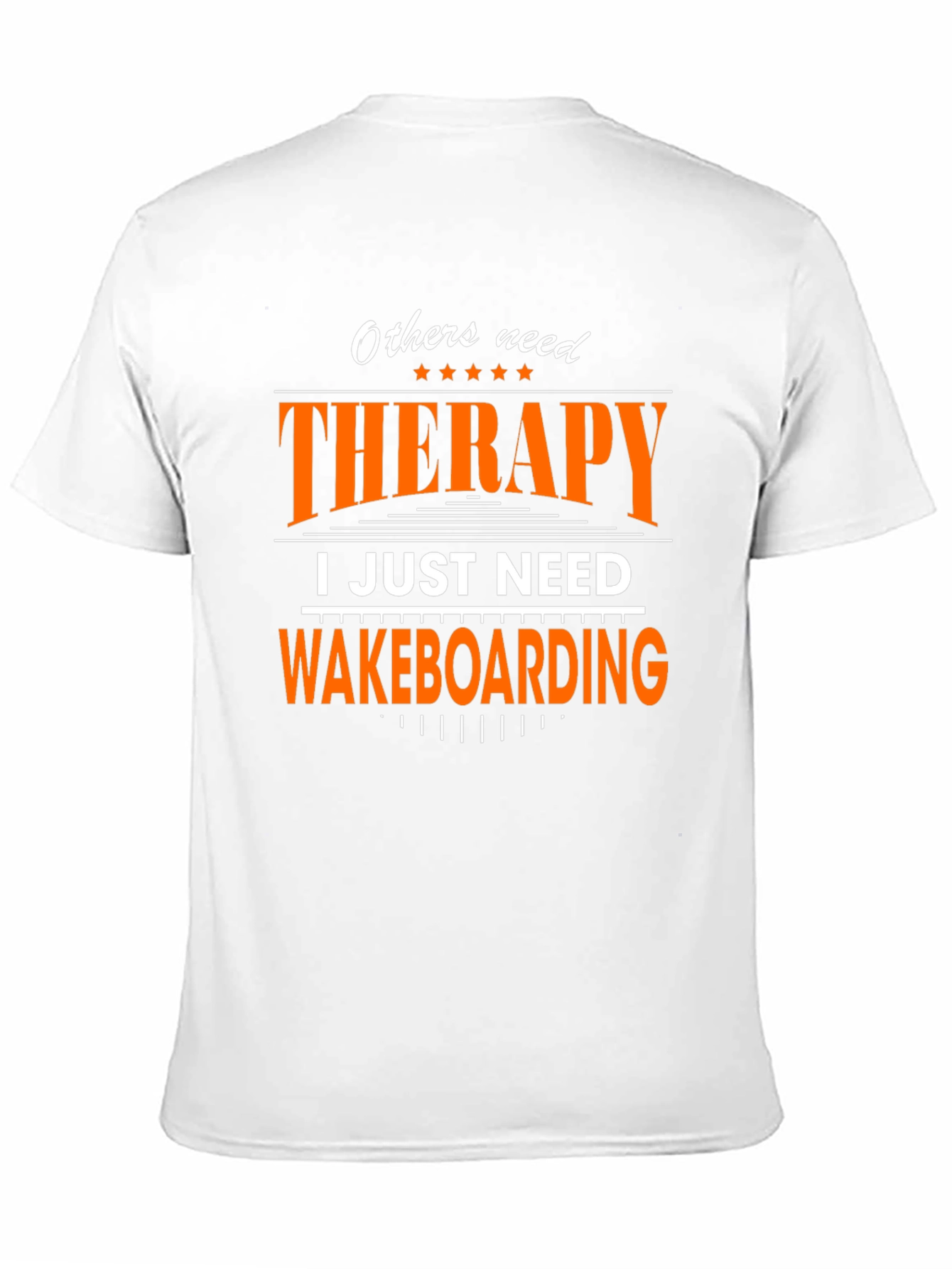 Black Wakeboarding Therapy T-Shirt - Funny Water Sports Tee view 11