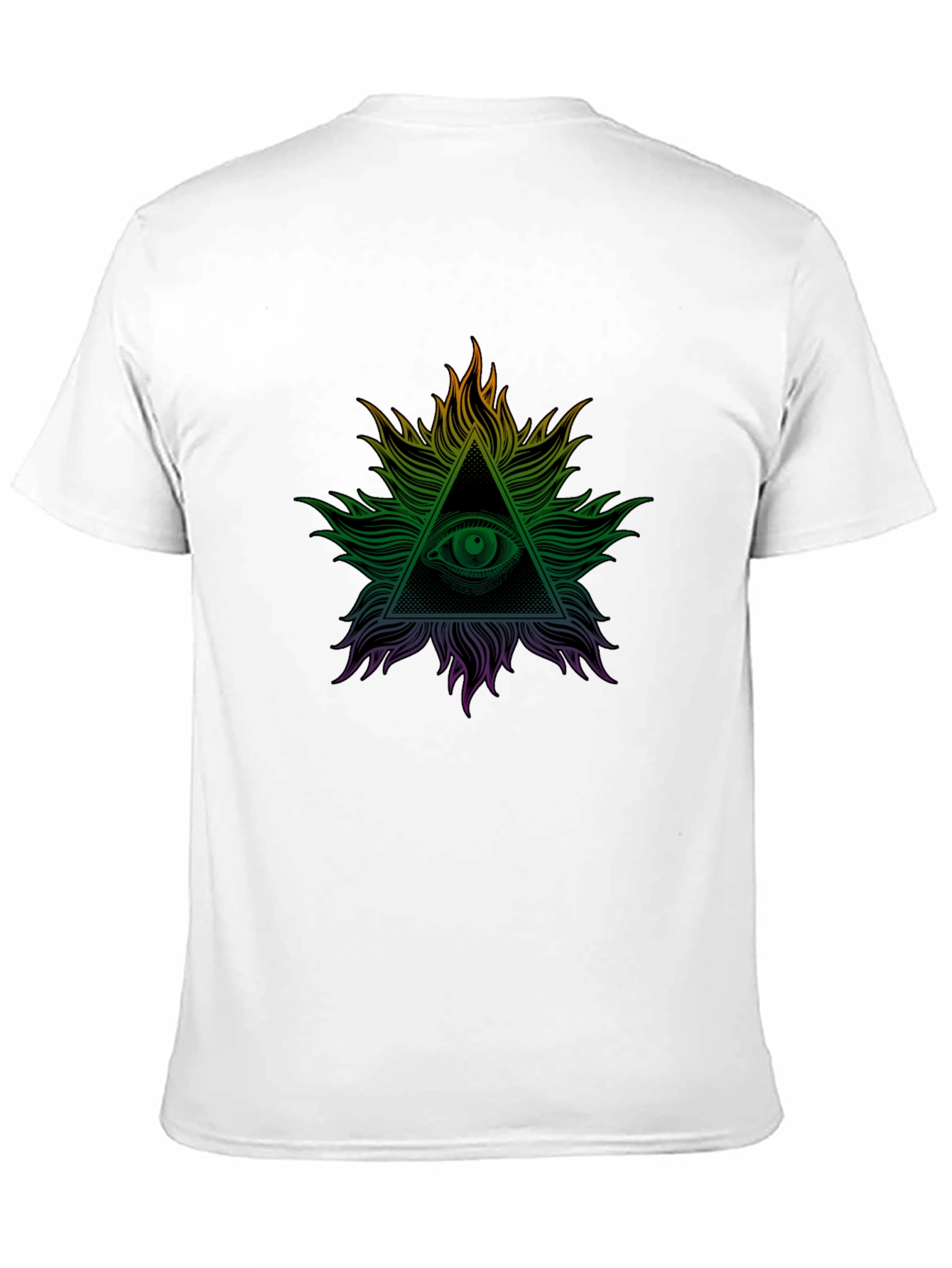 Black All Seeing Eye Graphic Tee - Illuminati Design view 11