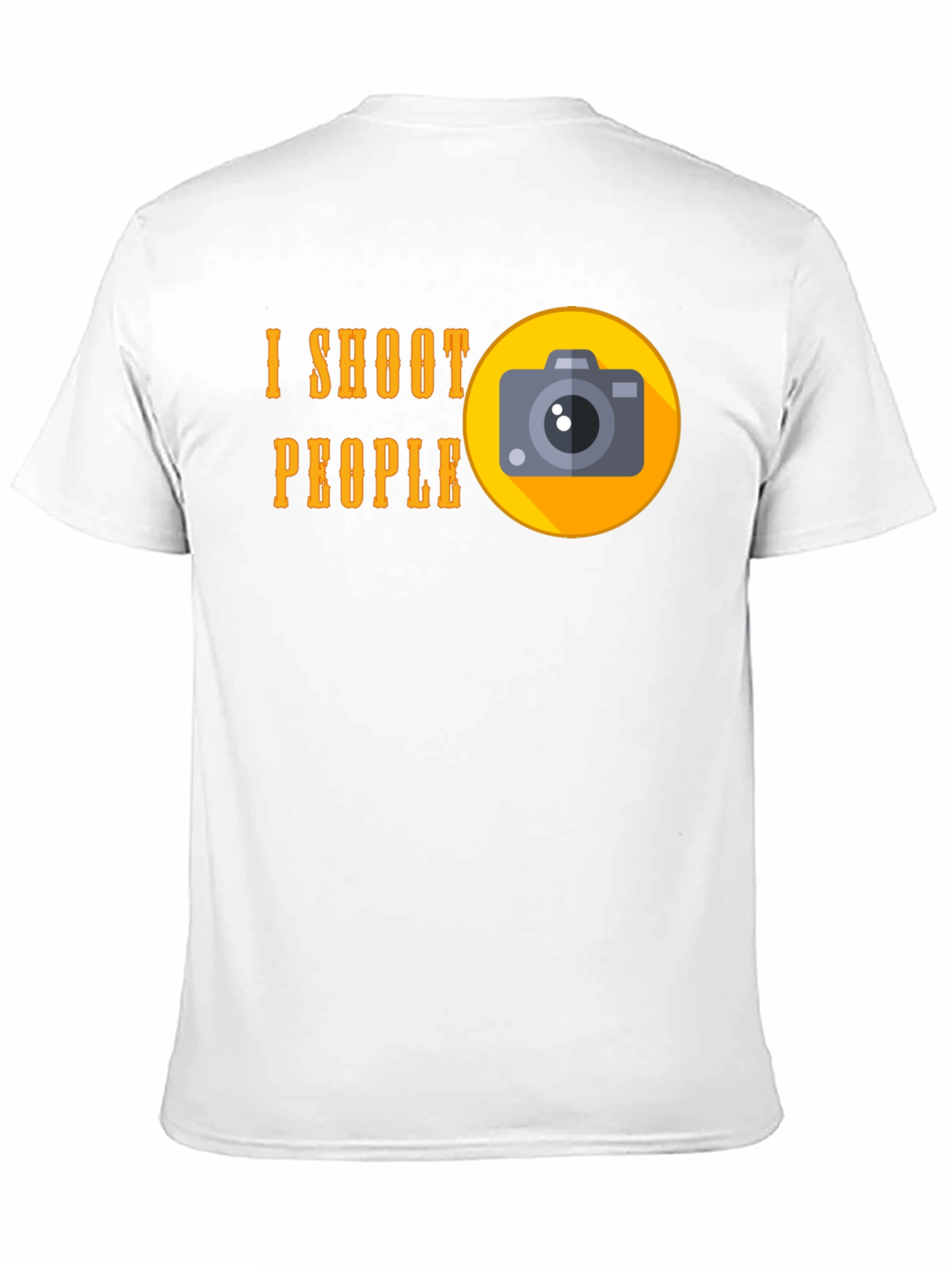 Black I Shoot People T-Shirt - Funny Photographer Tee view 11
