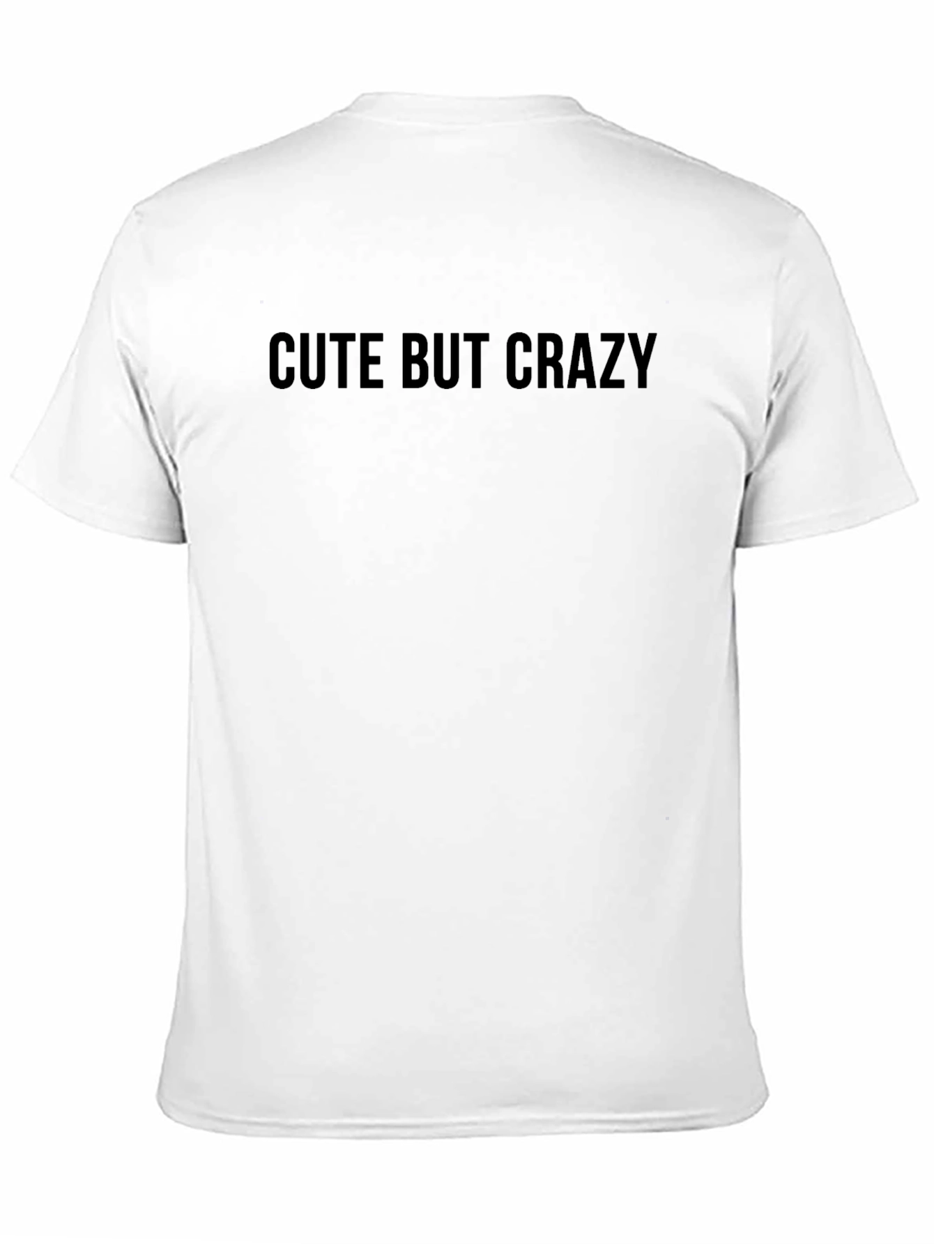 Black Cute But Crazy Graphic Tee view 11