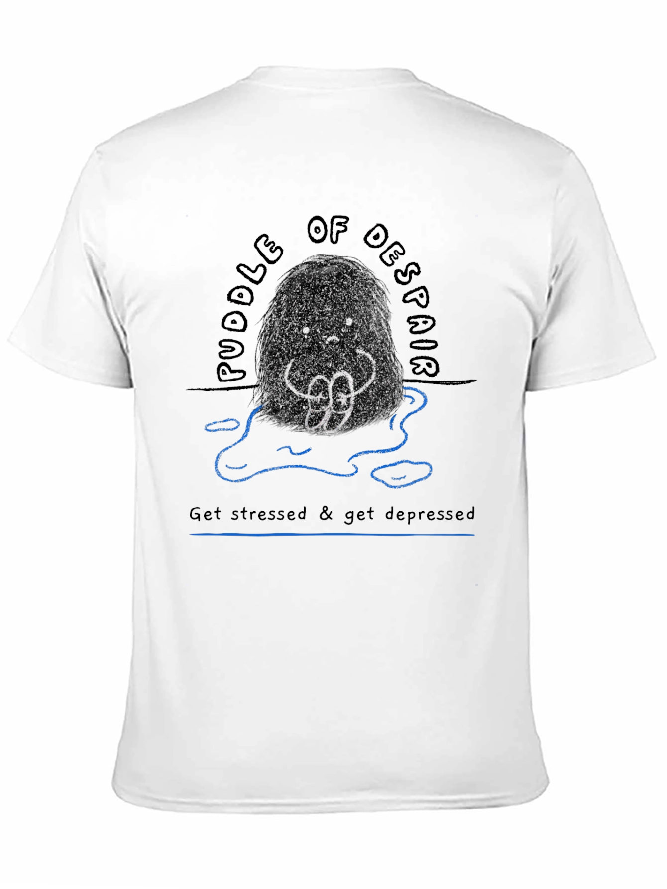Black Puddle of Despair Graphic Tee - Comfort & Style view 11