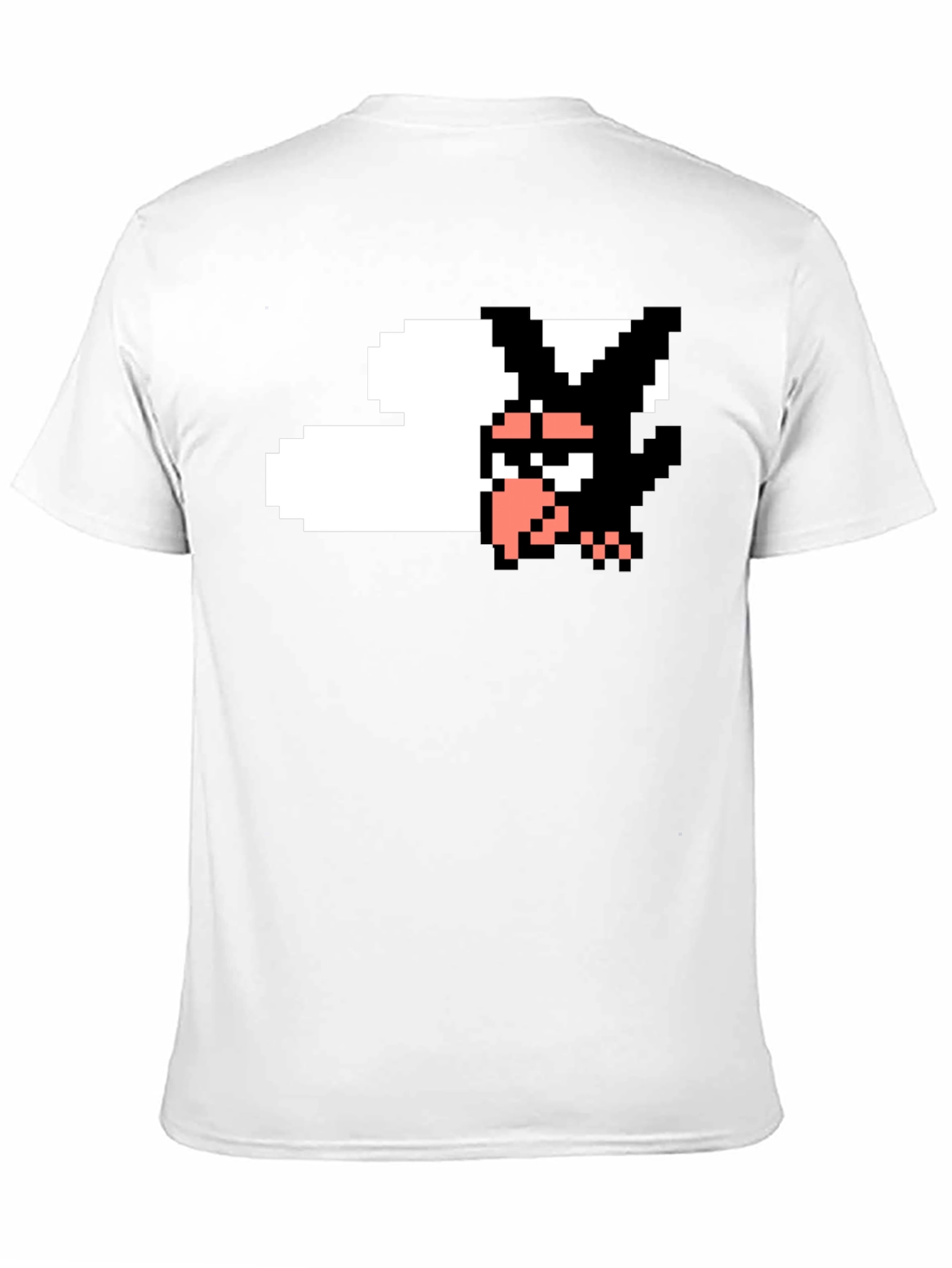 8-Bit Crow T-Shirt - Black Cotton Tee - 11
