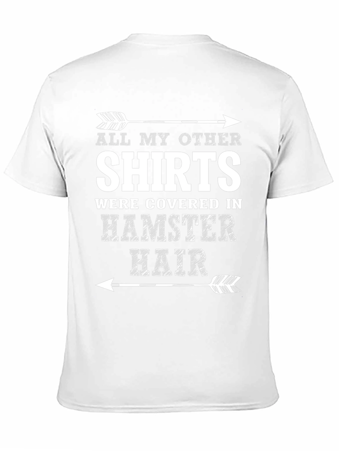Black Hamster Hair T-Shirt - Funny Pet Owner Tee view 11