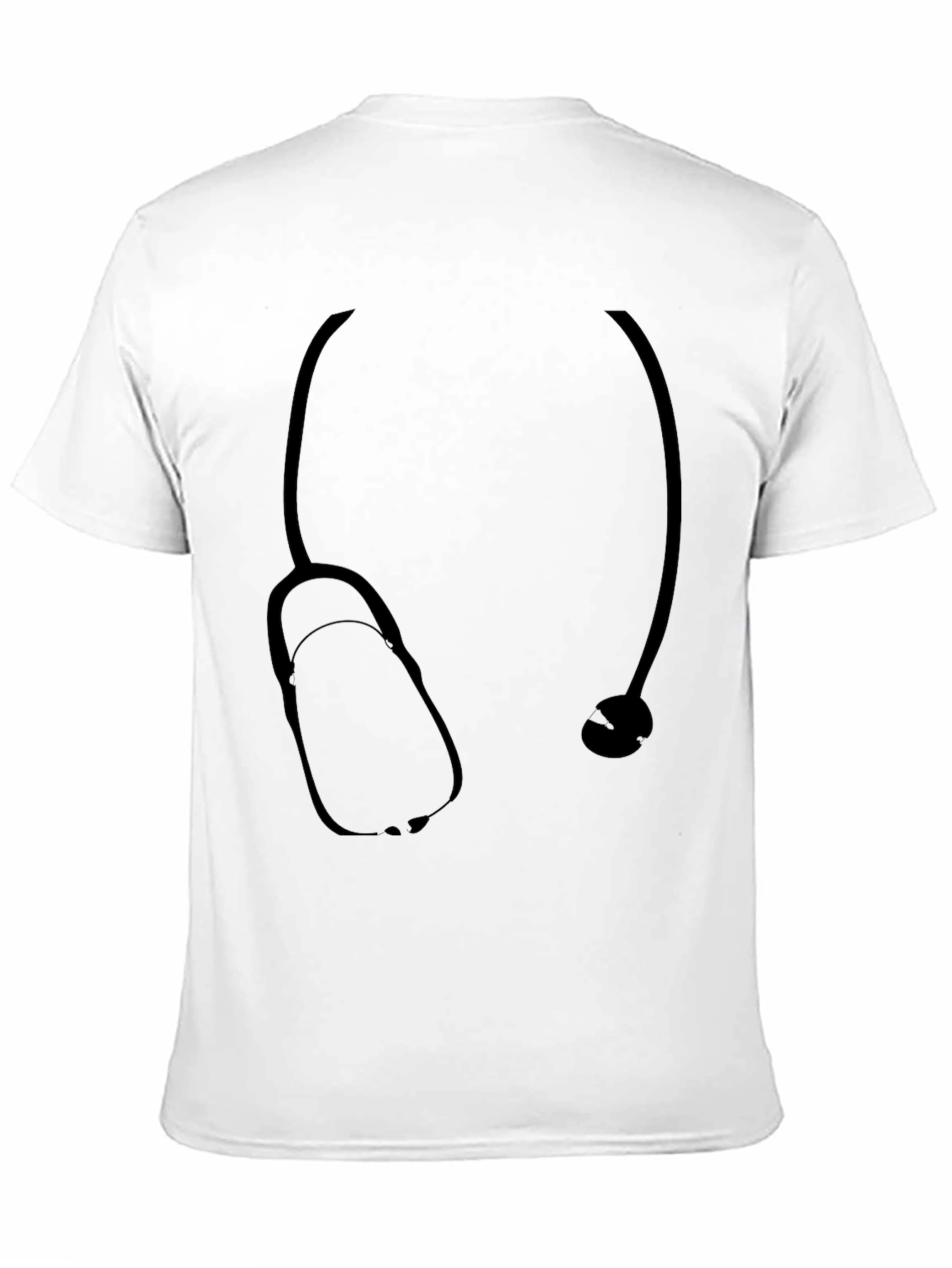 Black Stethoscope Graphic Tee - Medical Professional Apparel view 11