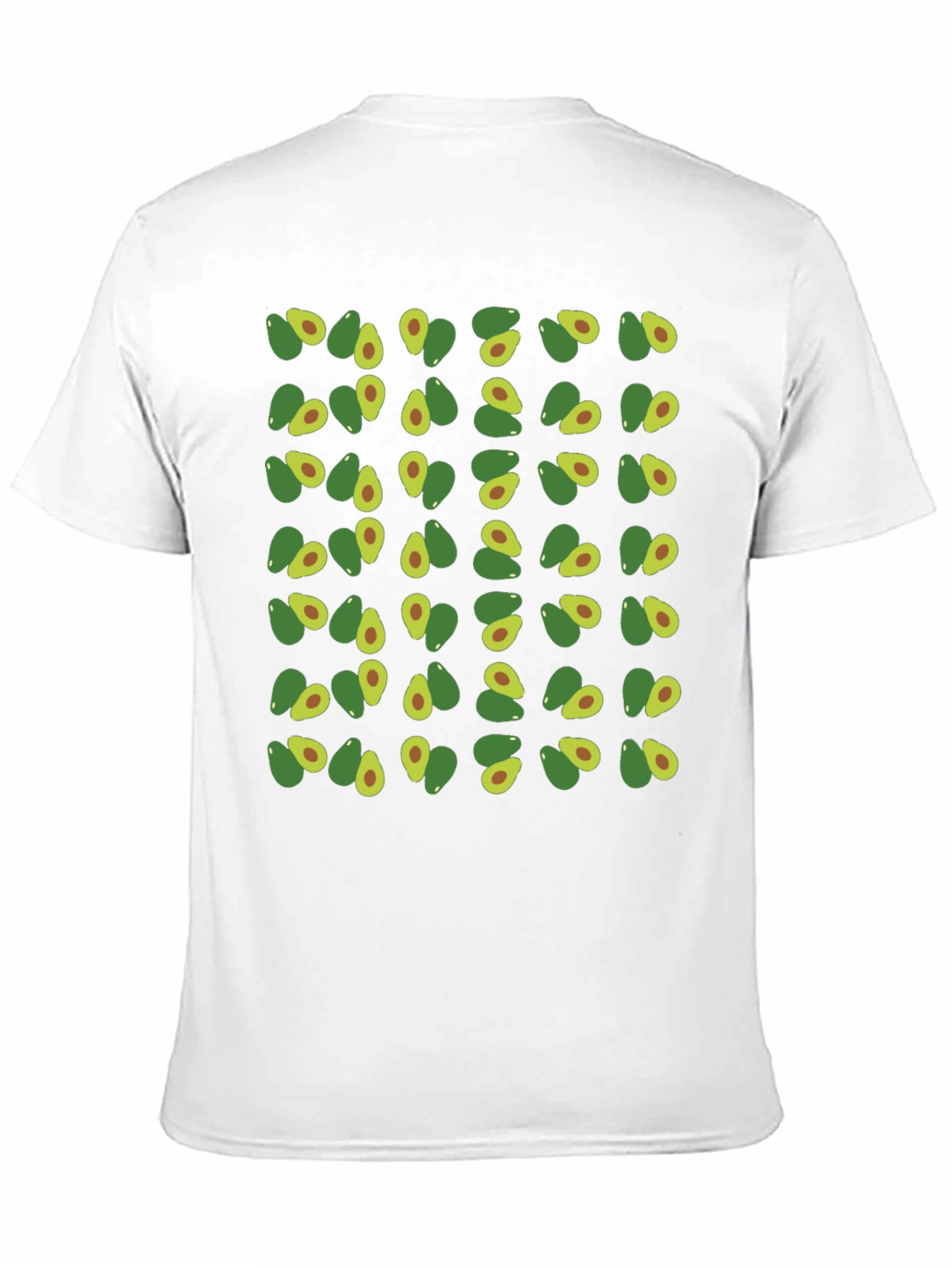 Black Avocado Pattern T-Shirt - Trendy & Comfortable view 11