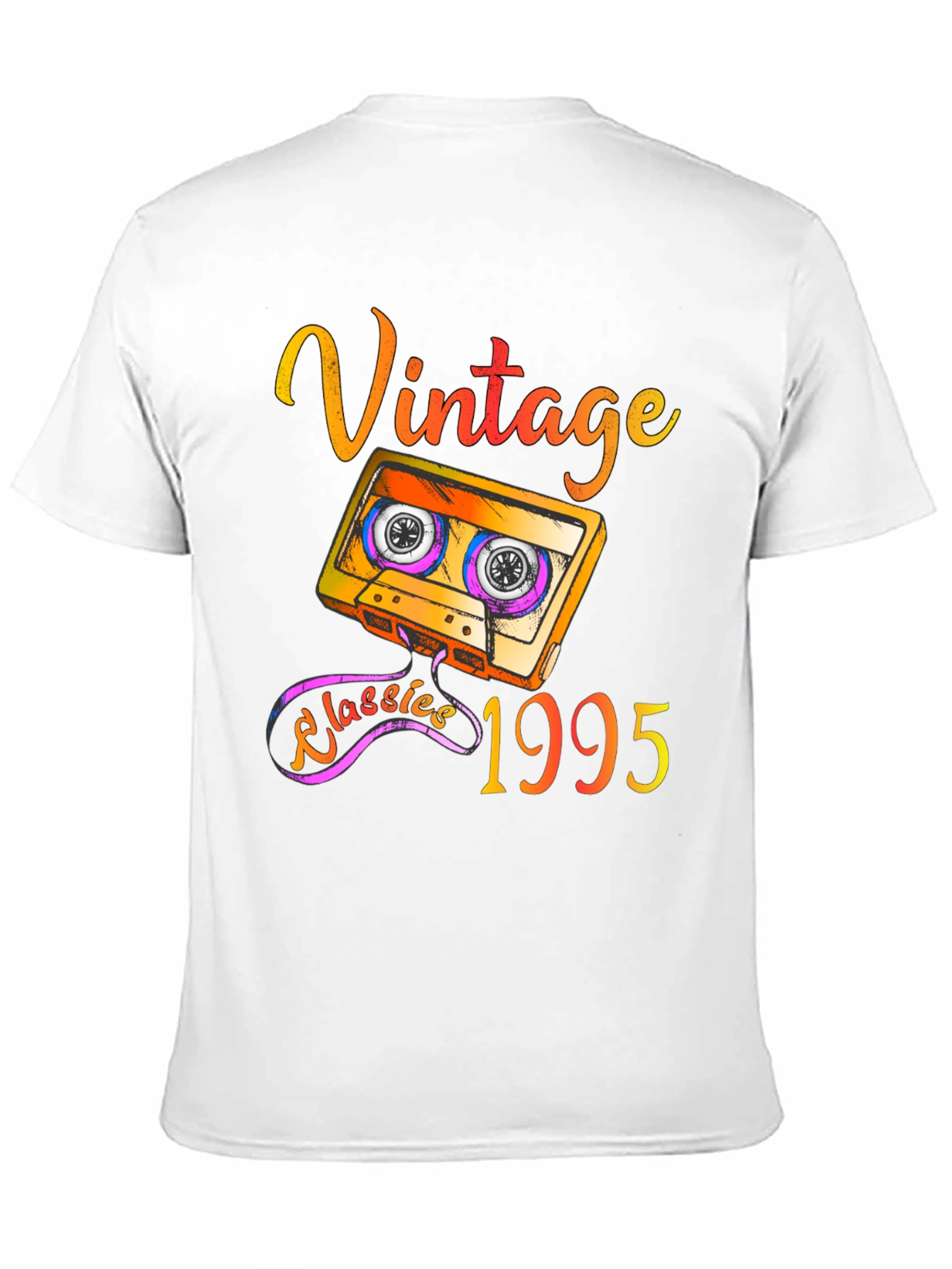 Black Vintage 1995 Cassette Tape T-Shirt - Retro Classics view 11
