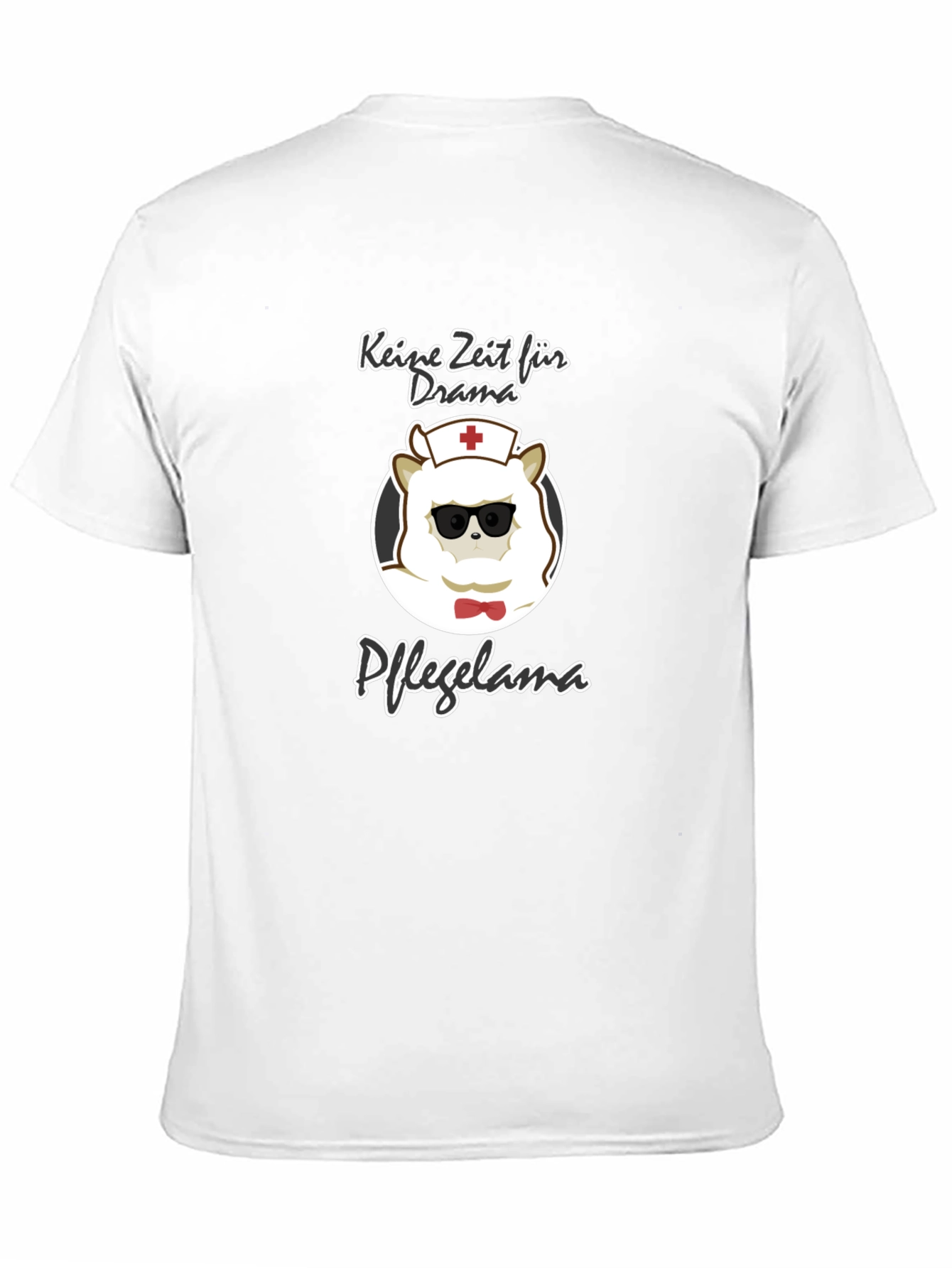 Black Nurse Llama T-Shirt: No Time For Drama, Just Care! view 11