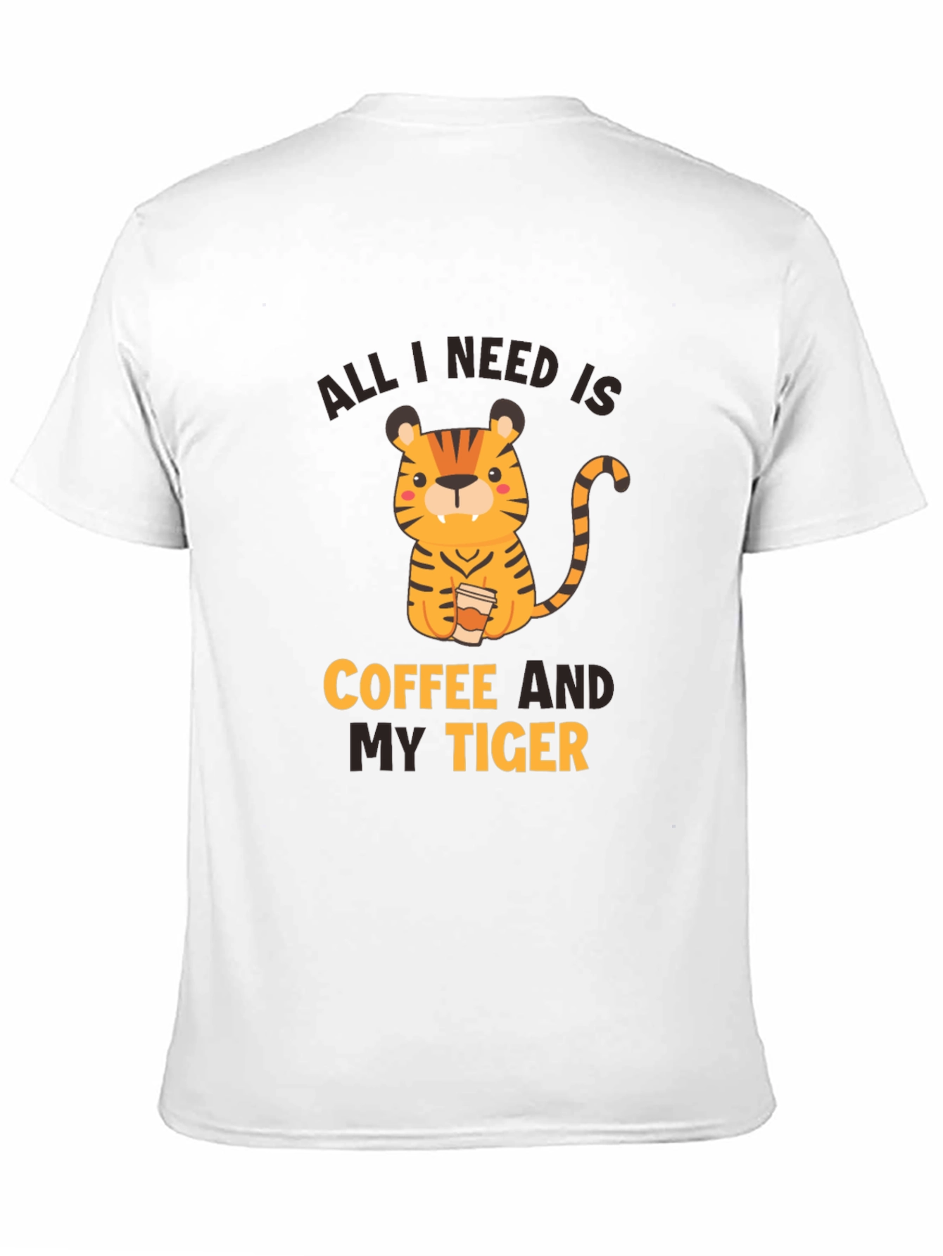 Black Coffee and My Tiger Graphic Tee view 11