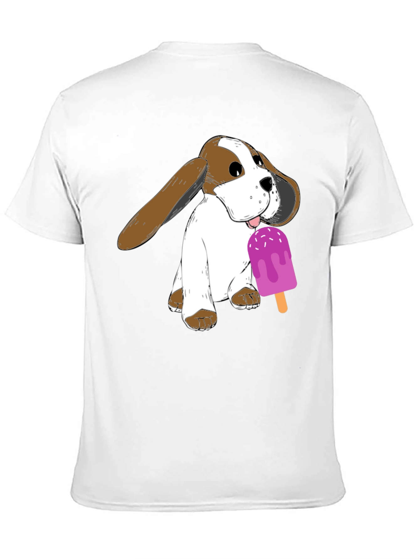 Black Dog with Popsicle Graphic T-Shirt - Black view 11
