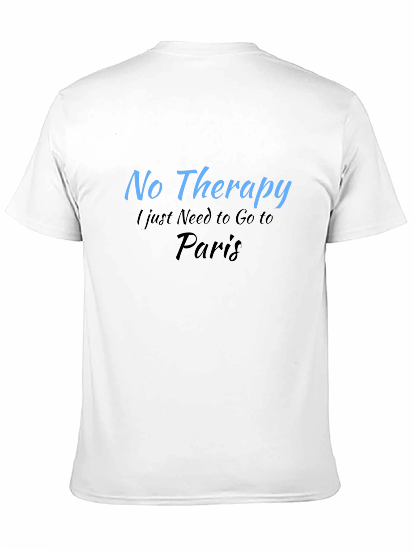 Black No Therapy Paris T-Shirt view 11