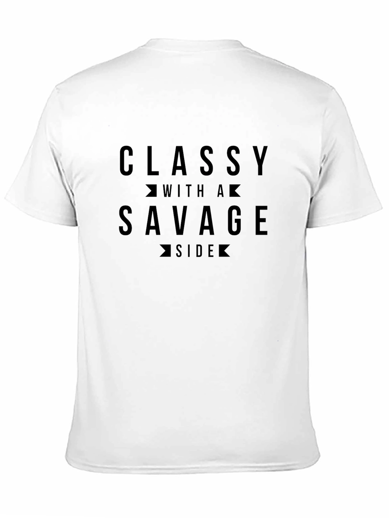 Black Classy With A Savage Side Graphic T-Shirt view 11