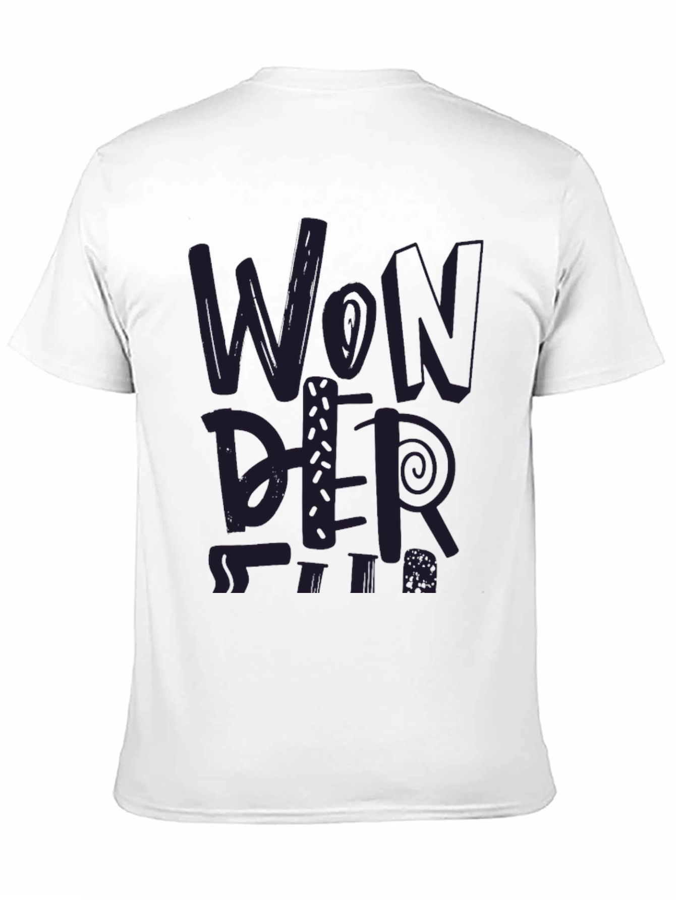 Black Wonder Graphic Tee - Trendy Print view 11