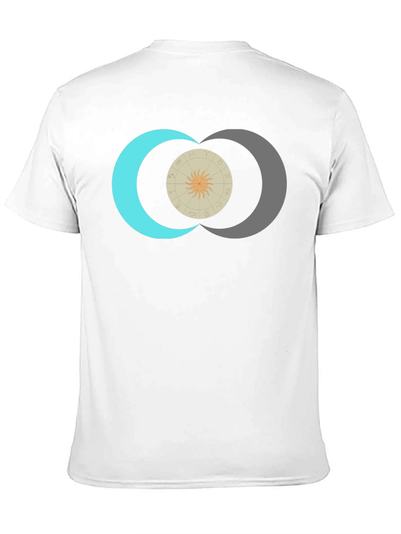 Black Celestial Sun & Moon Graphic Tee - Black view 11