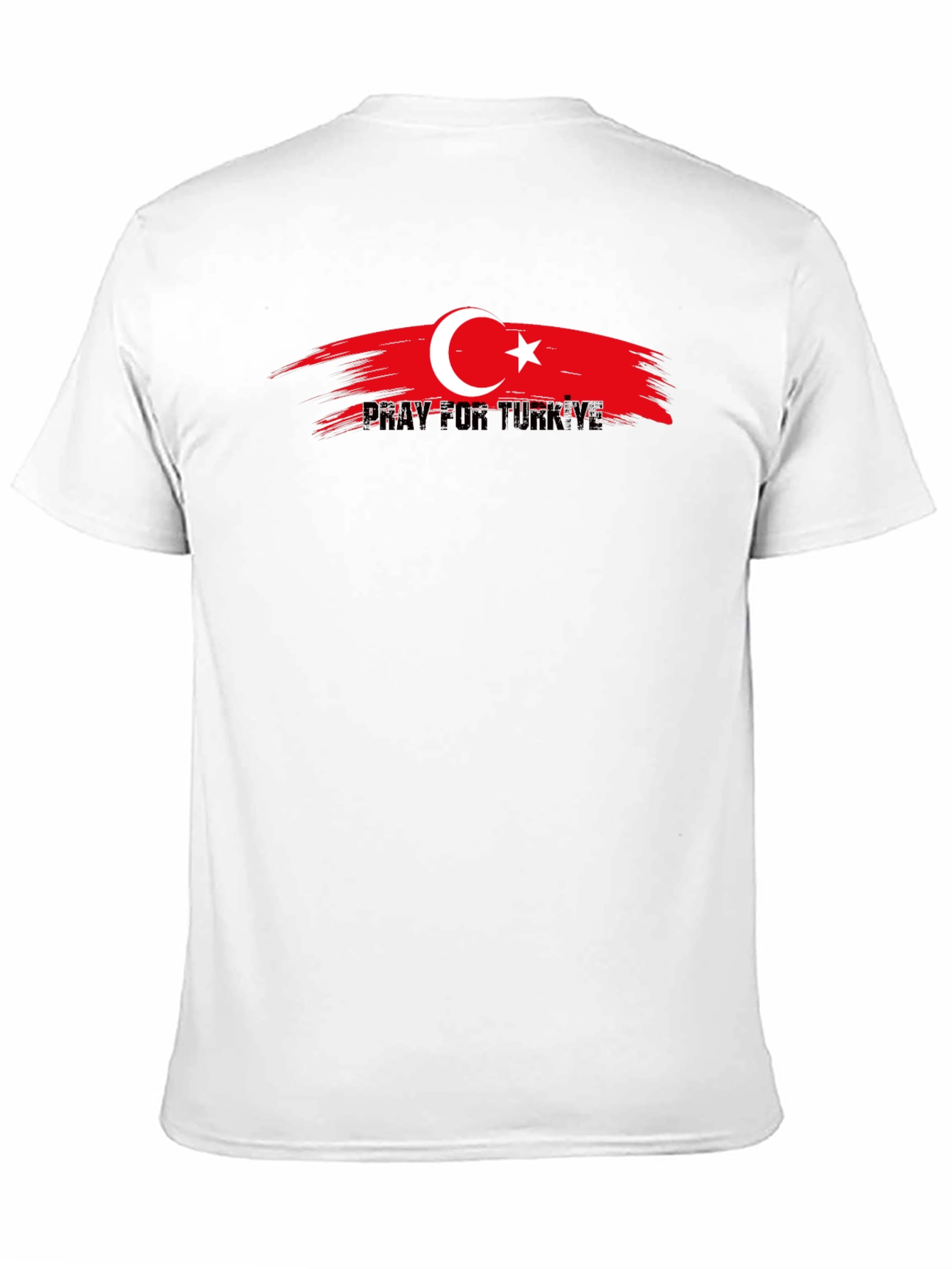 Black Pray for Turkiye Black T-Shirt view 11