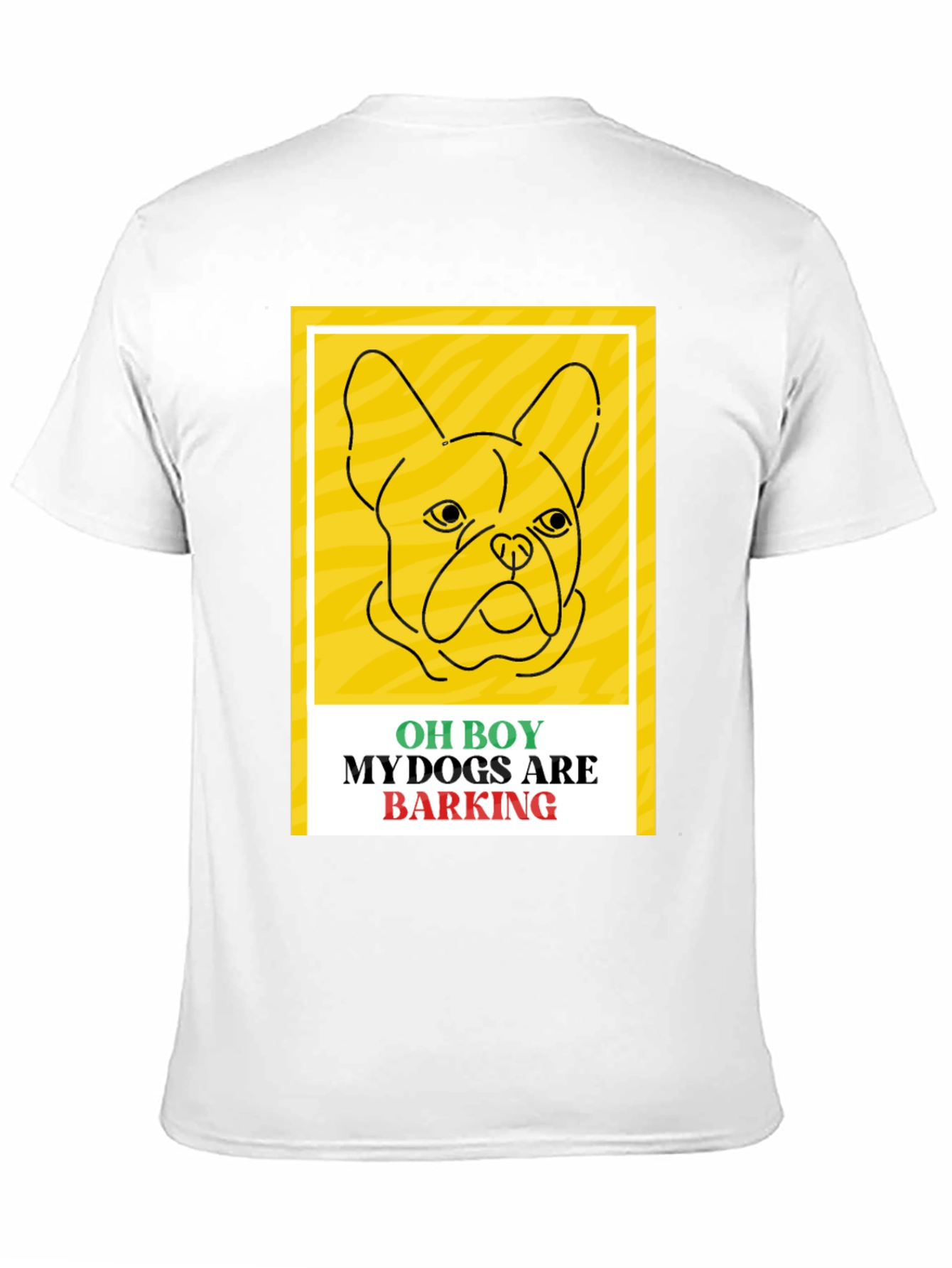 Black Funny Dog T-Shirt - Oh Boy My Dogs Are Barking view 11